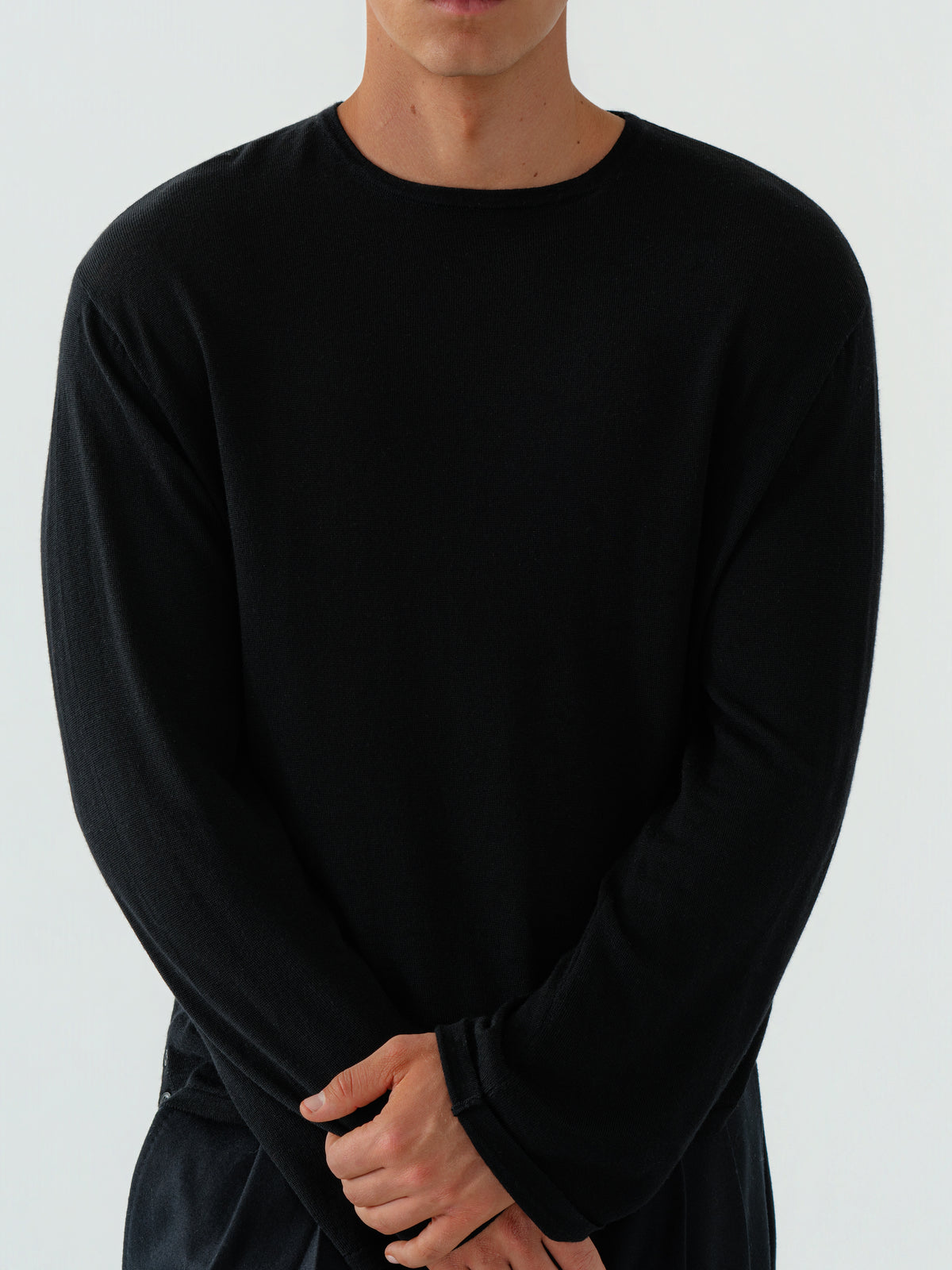 Black Wool 1-Ply Thermal