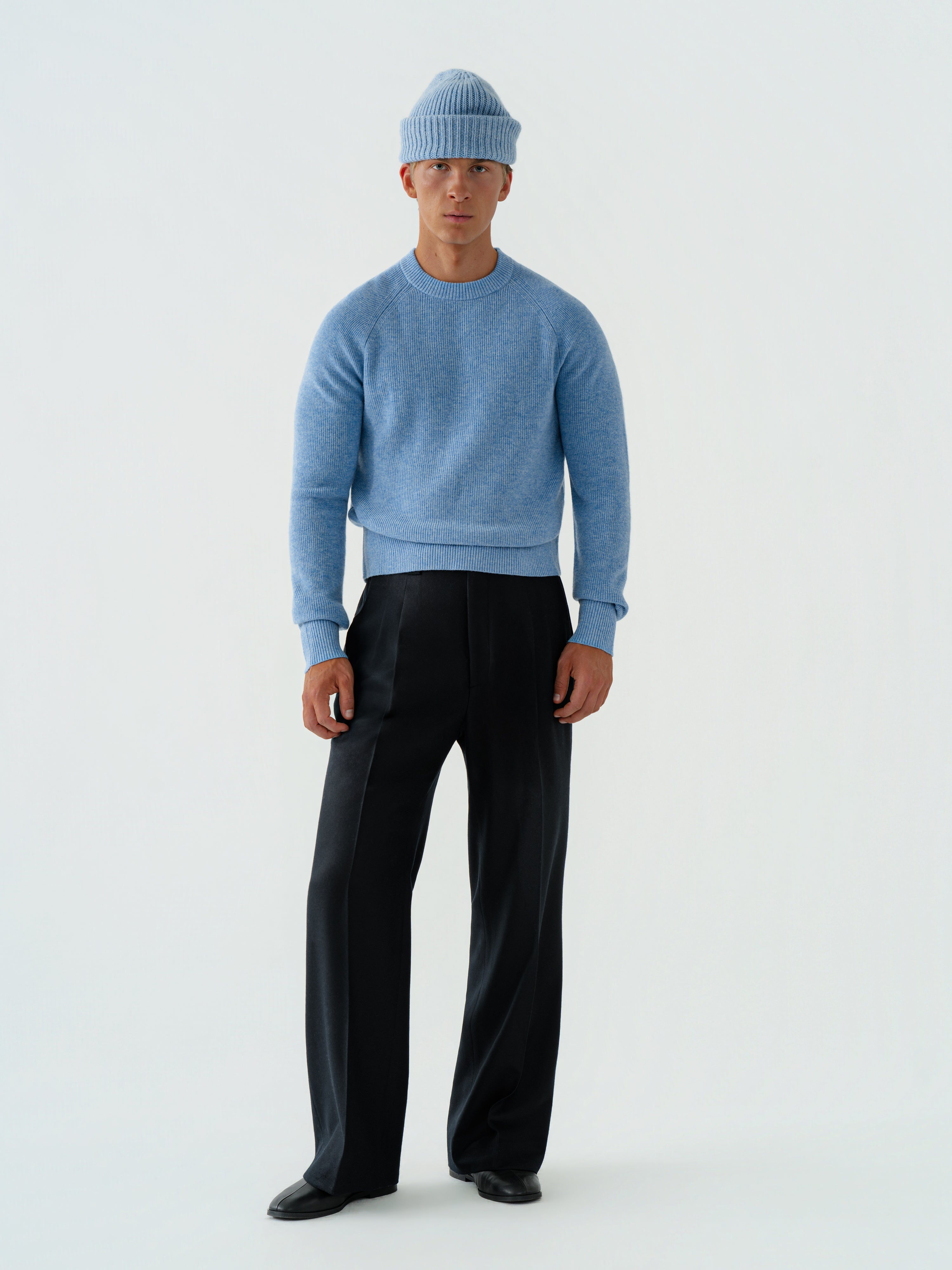 Denim Cashmere Beanie