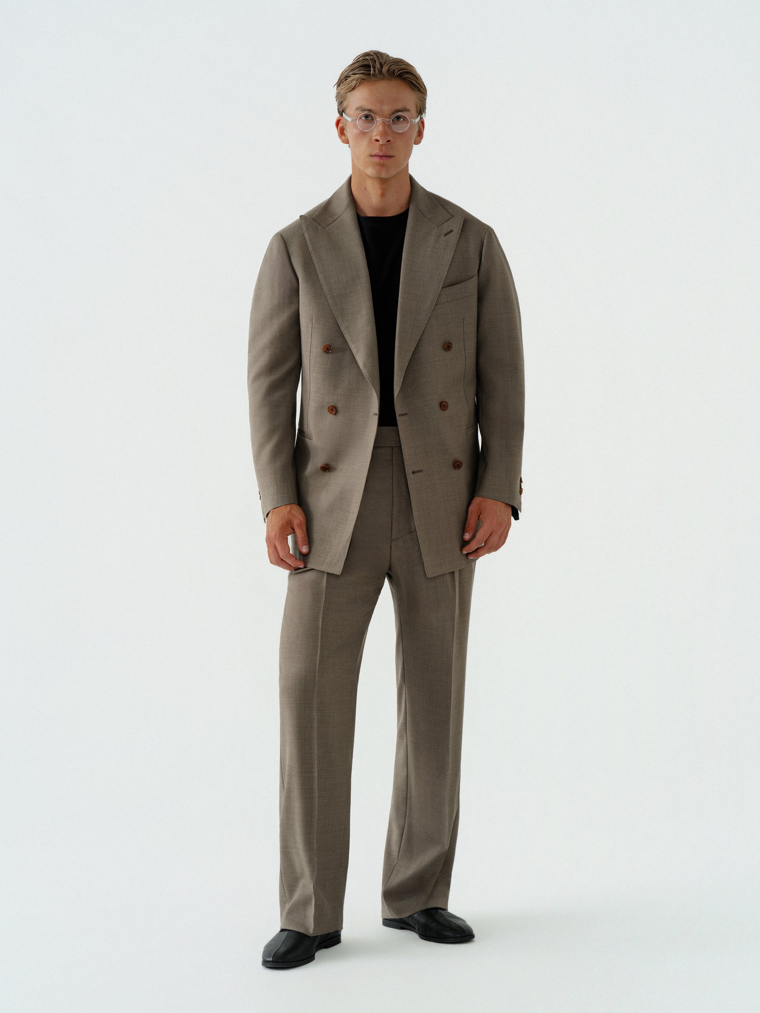 Taupe Wool Suit