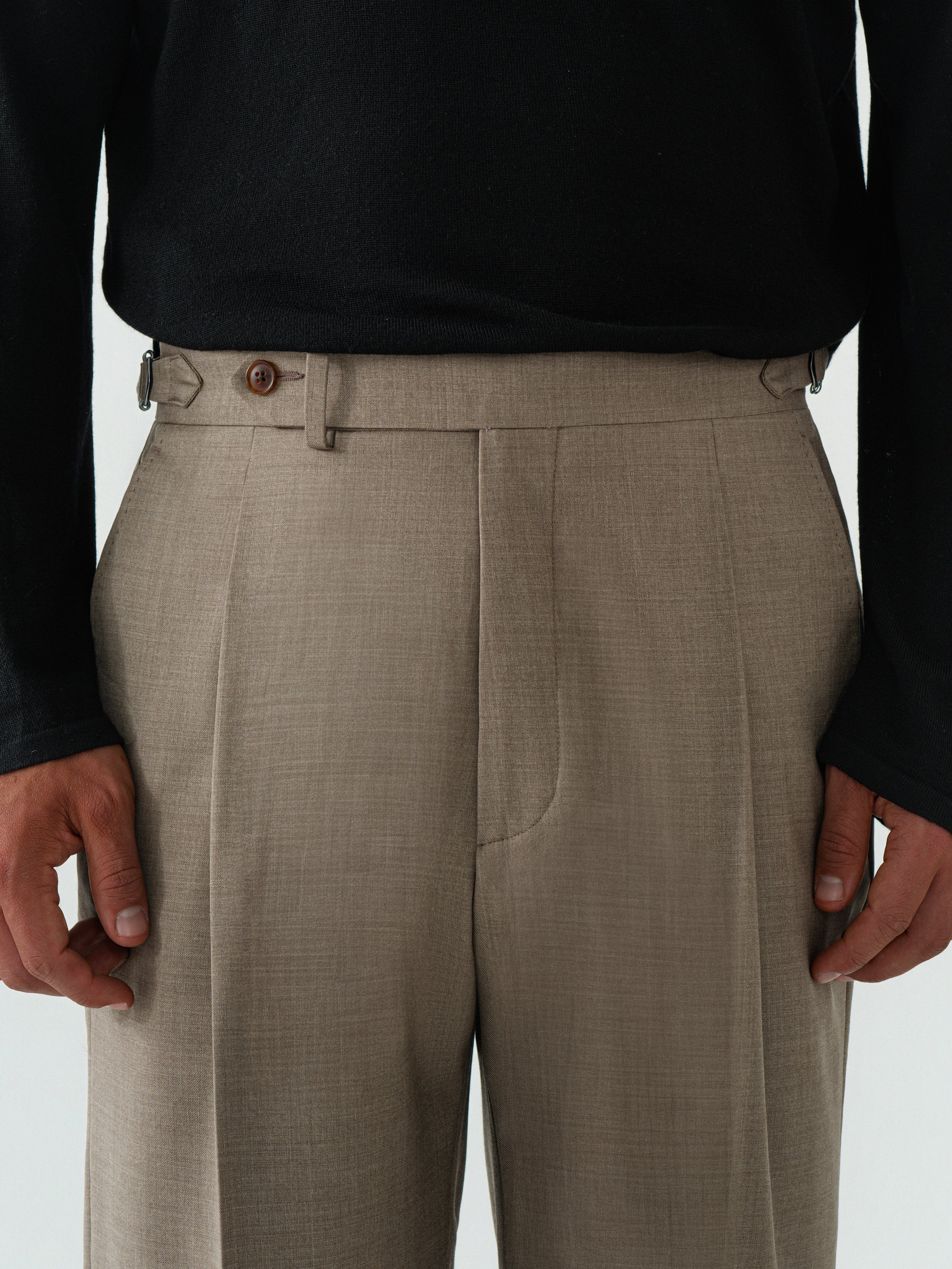Taupe Wool Suit