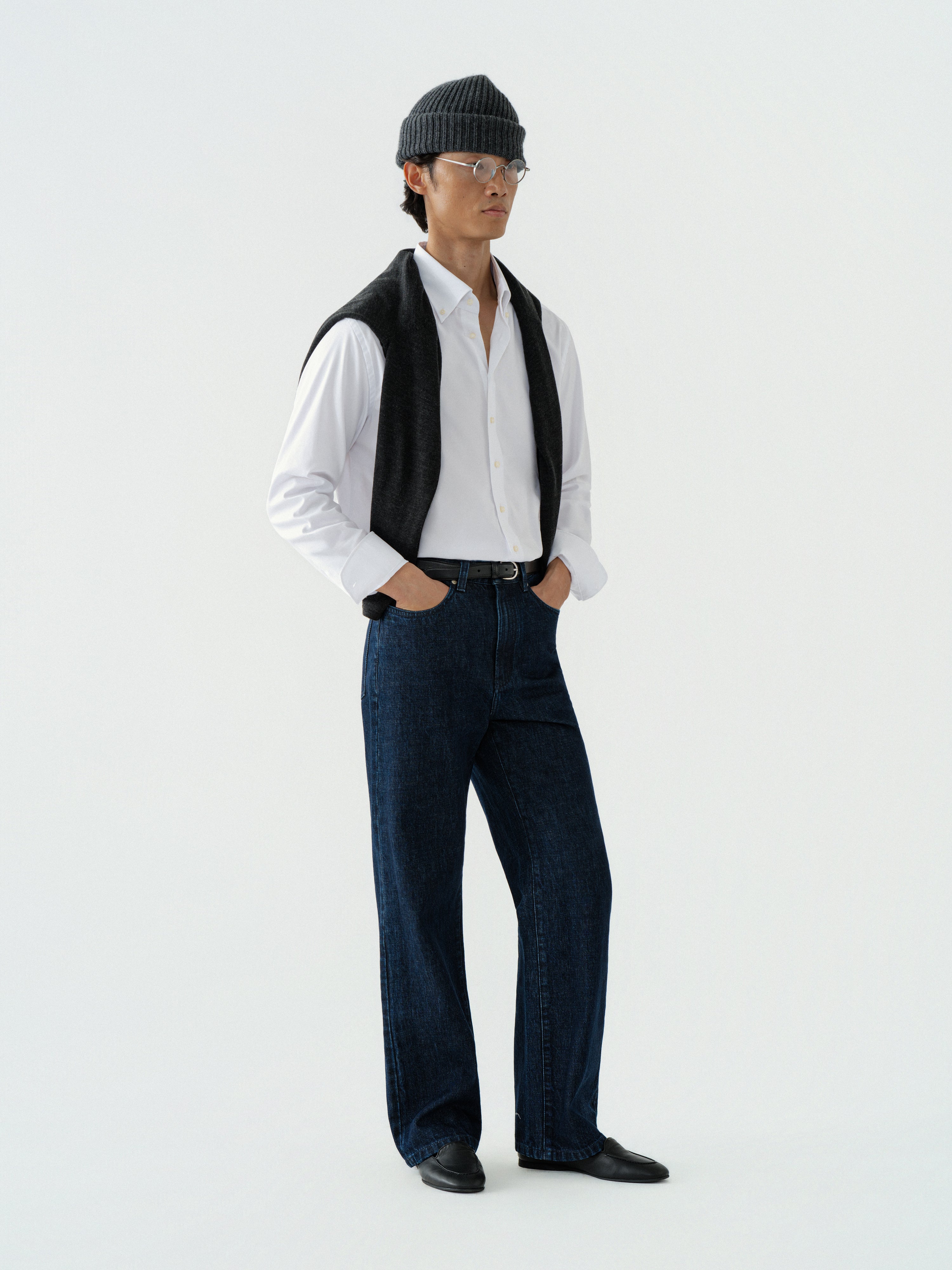 White Oxford Button-Down Shirt