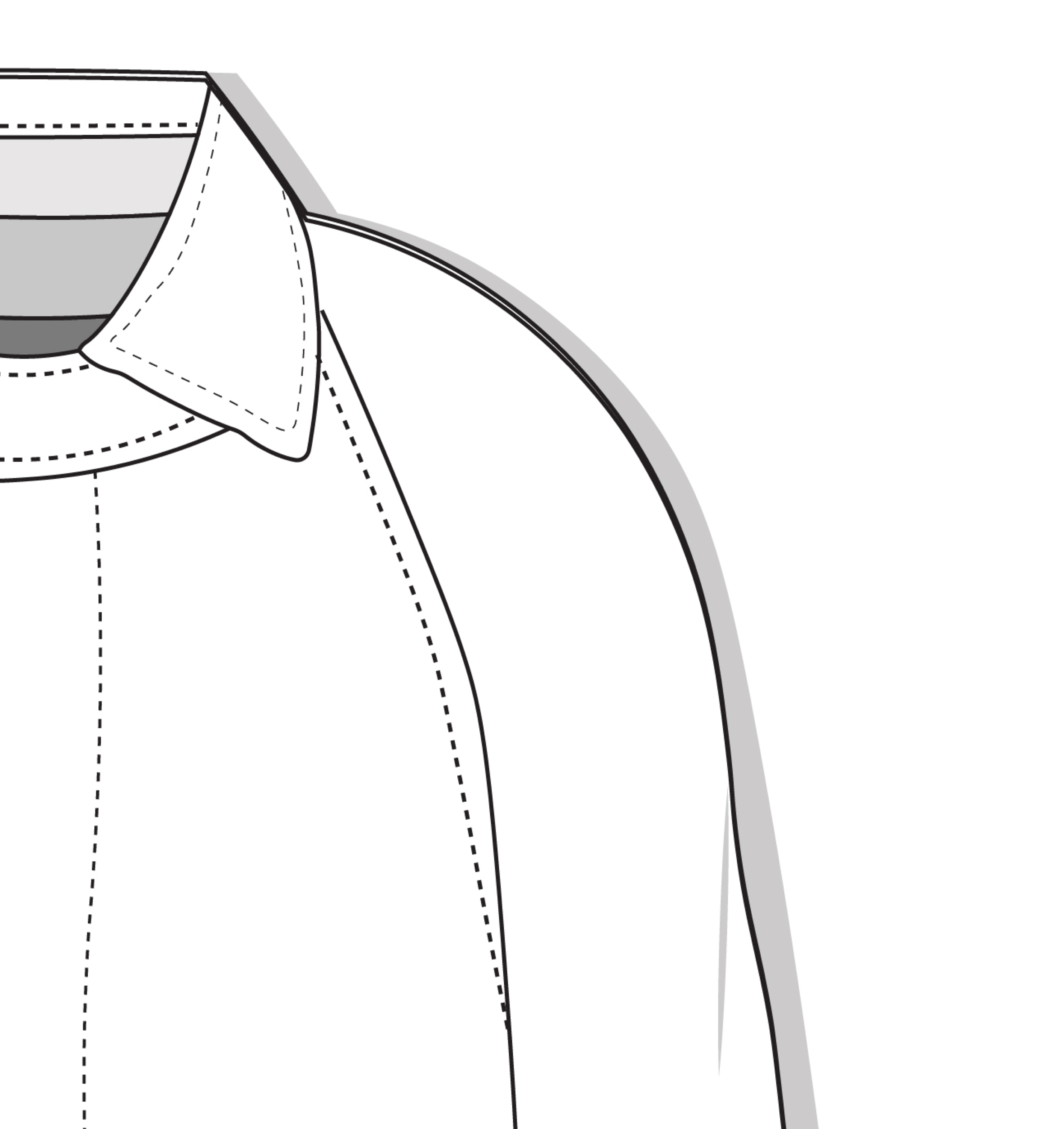 Raglan Shoulder - Unconstructed (0 mm)