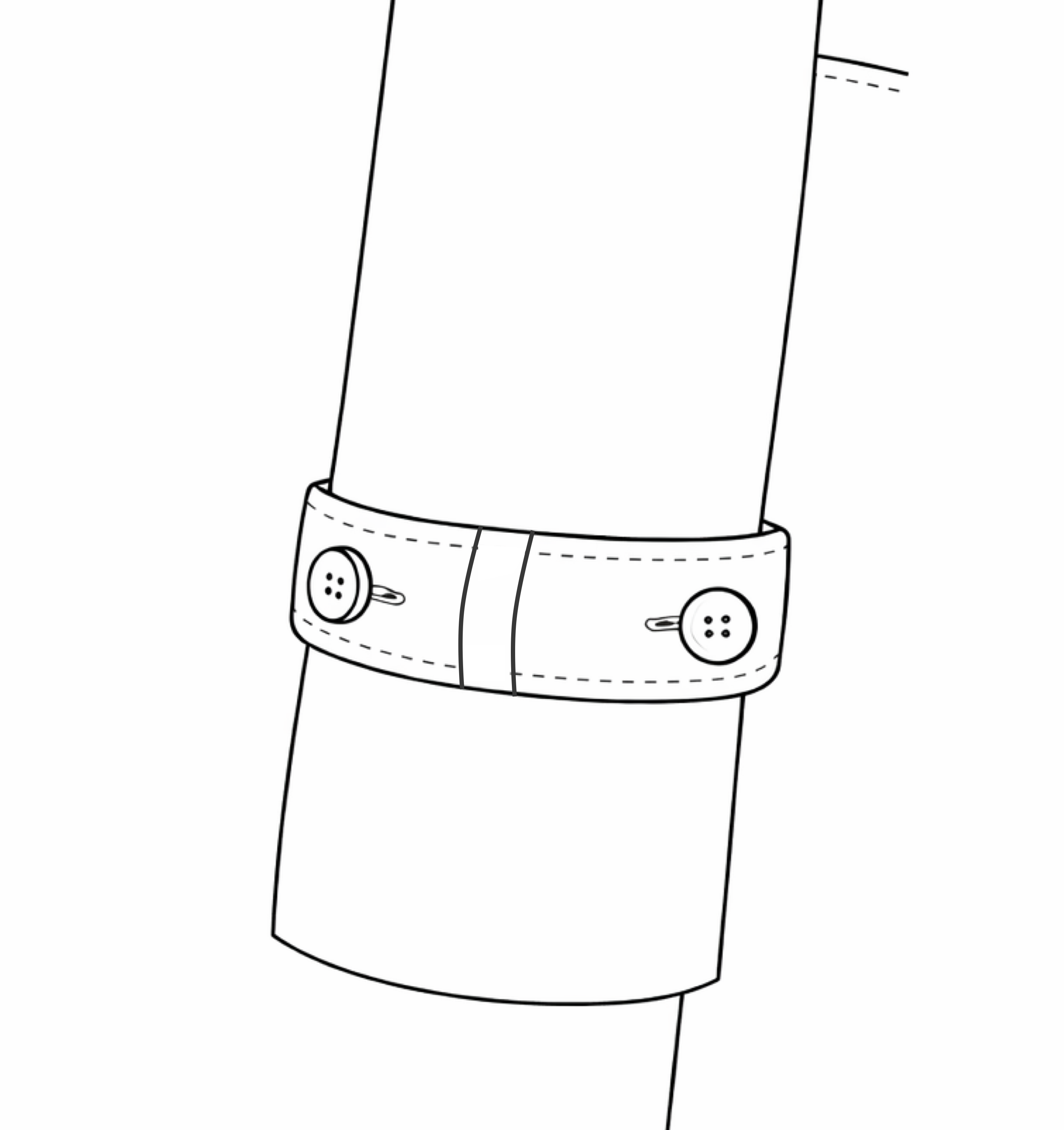 Full Sleeve Strap with buttons