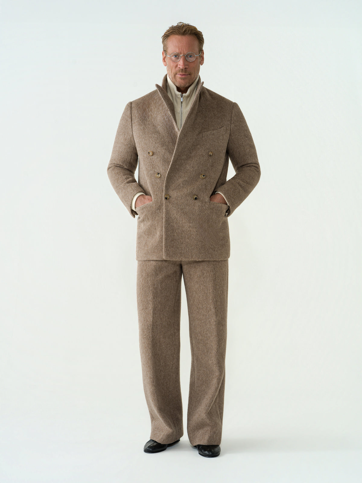 Taupe Alpaca Suit (Casual Fit)