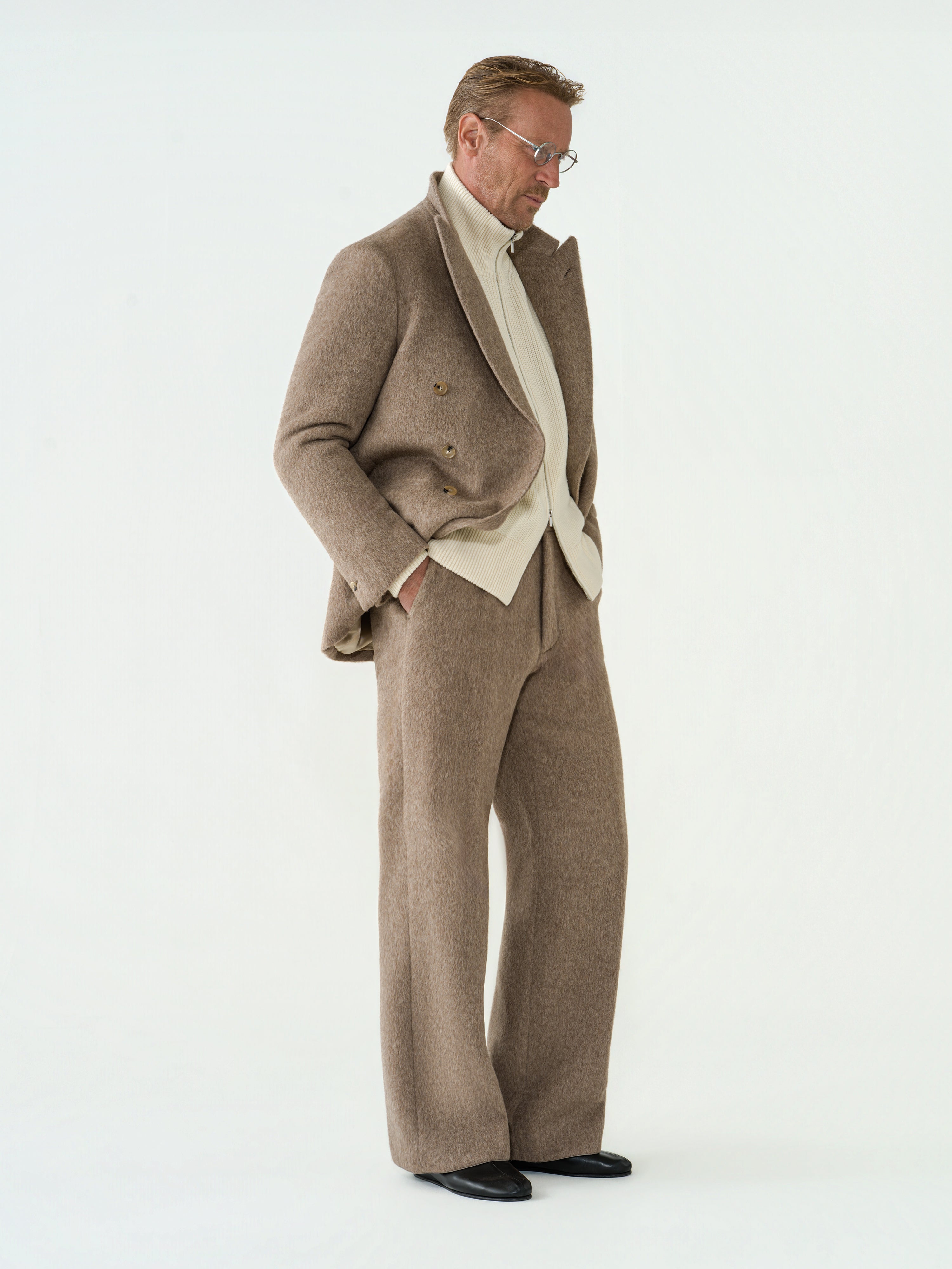 Taupe Alpaca Suit (Casual Fit)