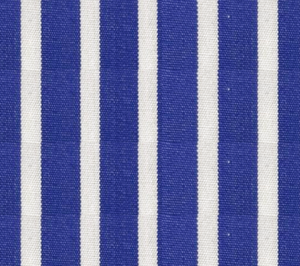 Dark Blue Striped Italian Cotton - Grand Le Mar