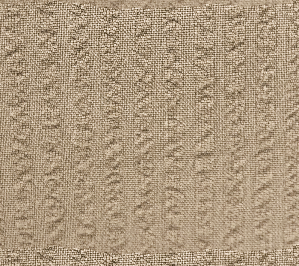 Beige Seersucker Cotton - Grand Le Mar