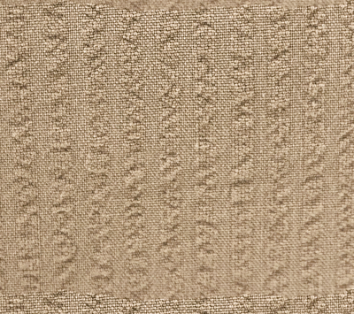 Beige Seersucker Cotton