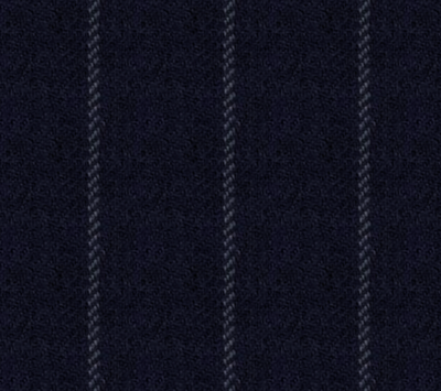 Mid Navy Pinstripe S130 Wool