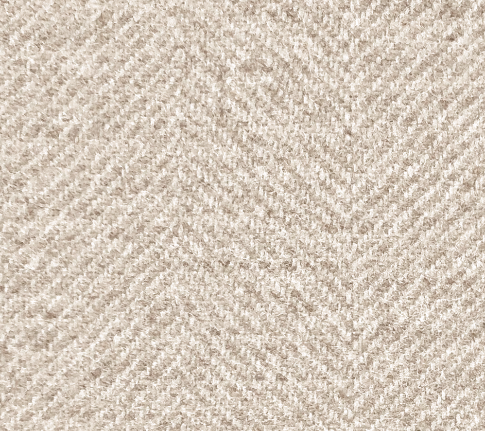 Herringbone Oatmeal Flannel Wool - Grand Le Mar