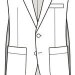 Single Breasted: 2.5 button