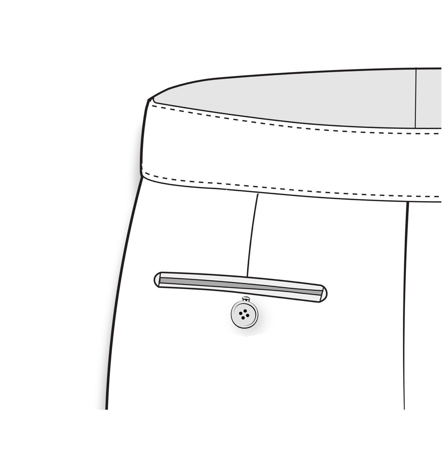 Jetted with button