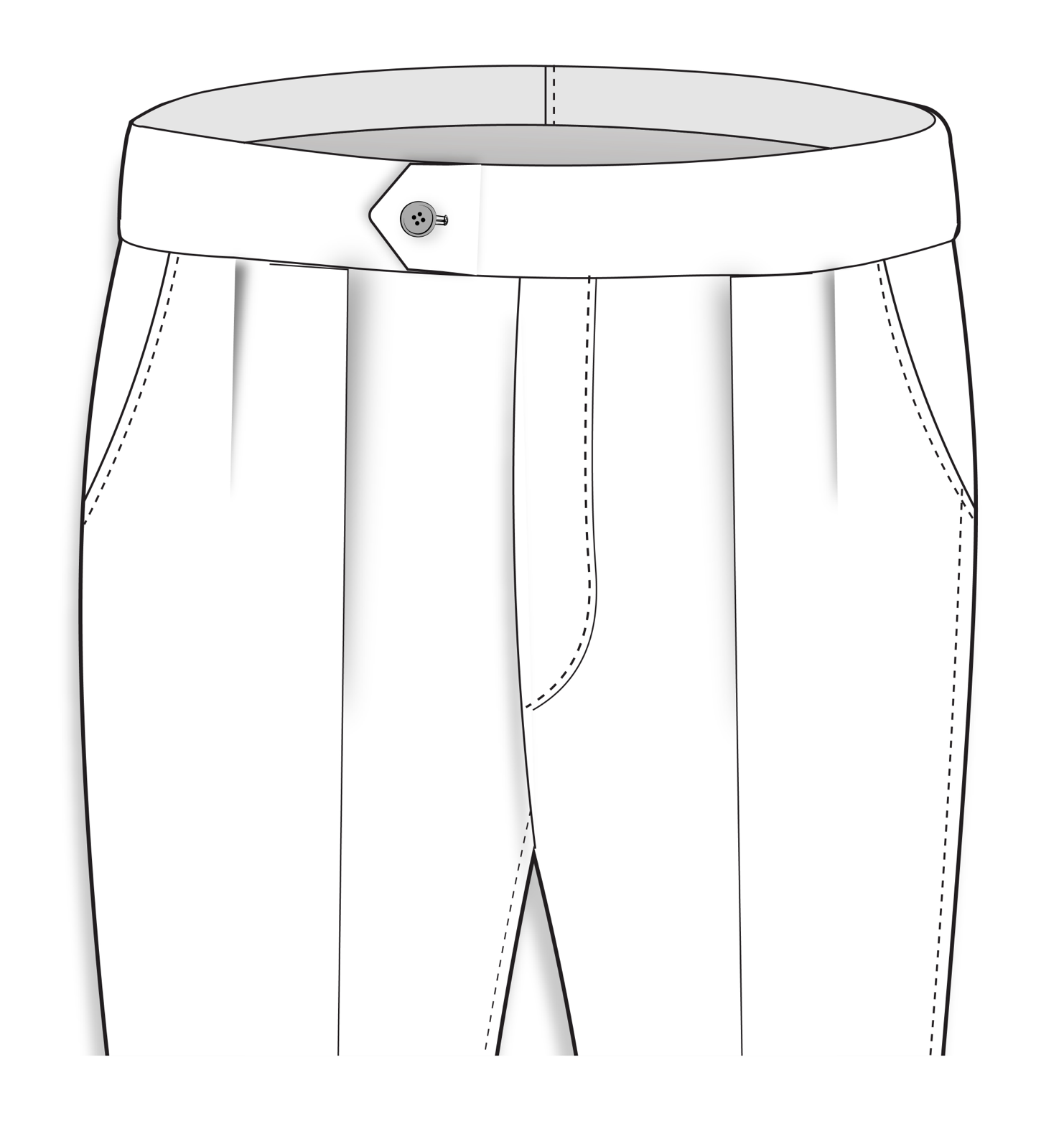 Double Pleats (Inward)
