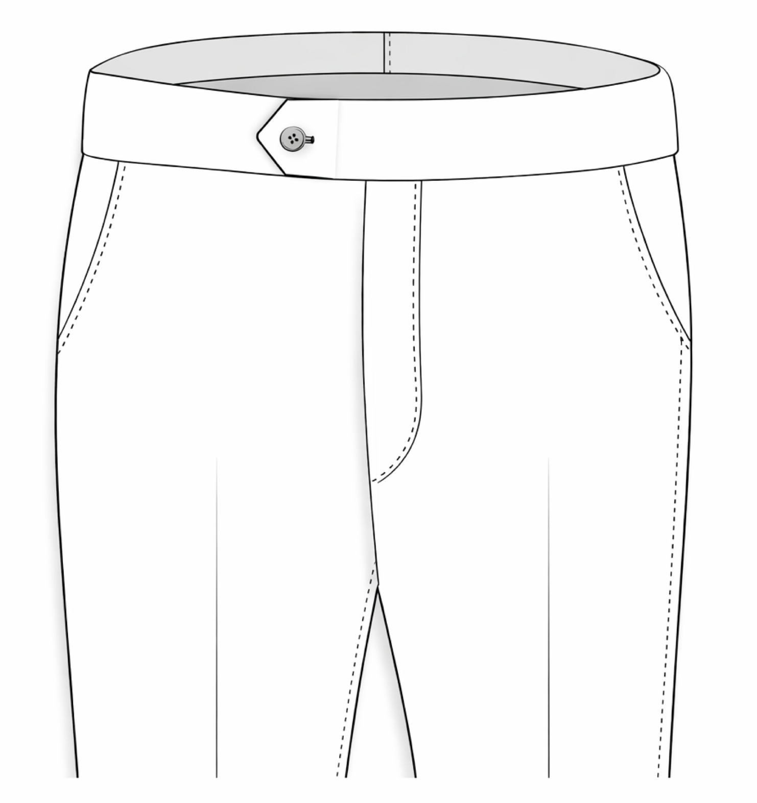No pleats