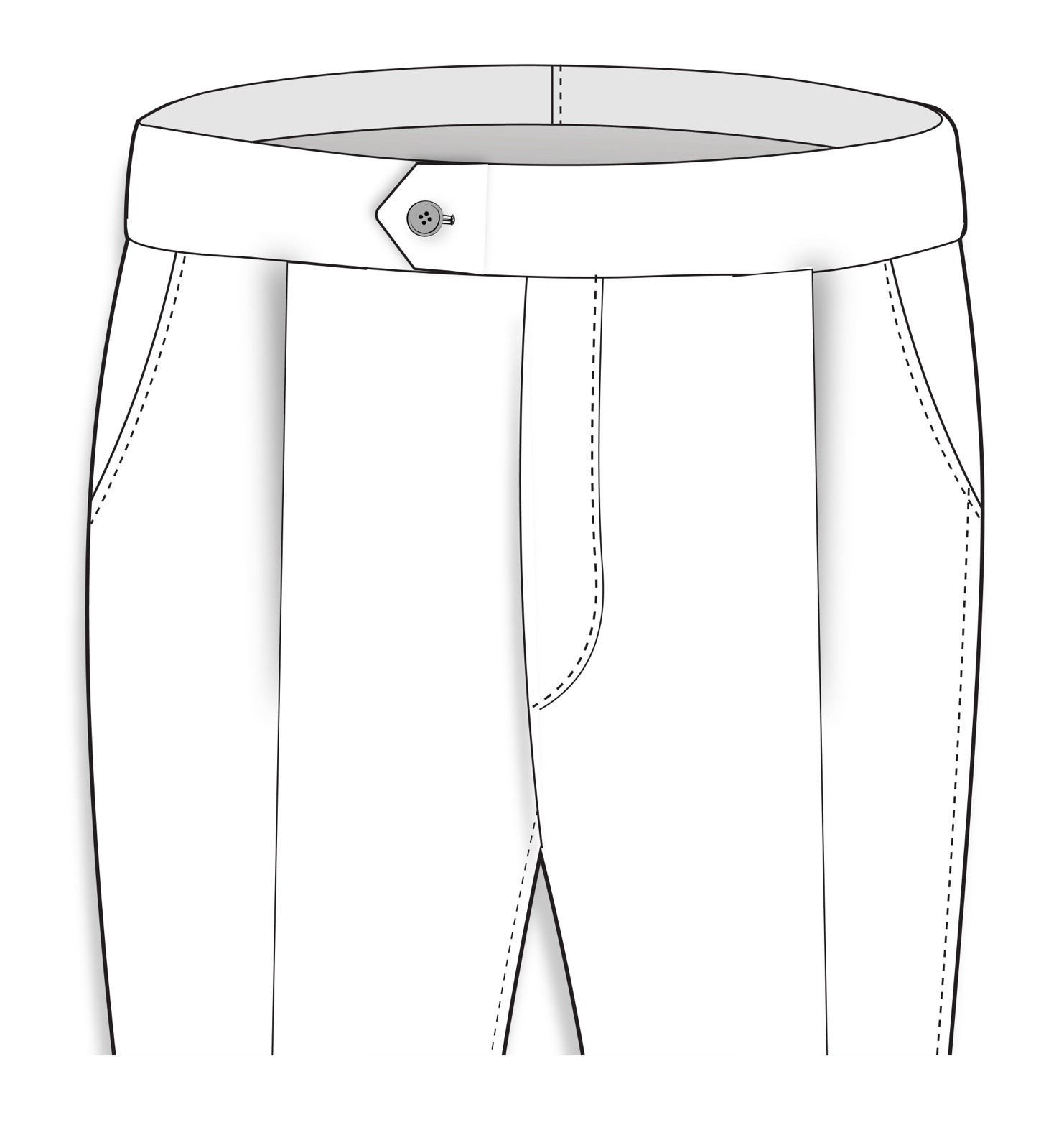 Single Pleats (Outward)
