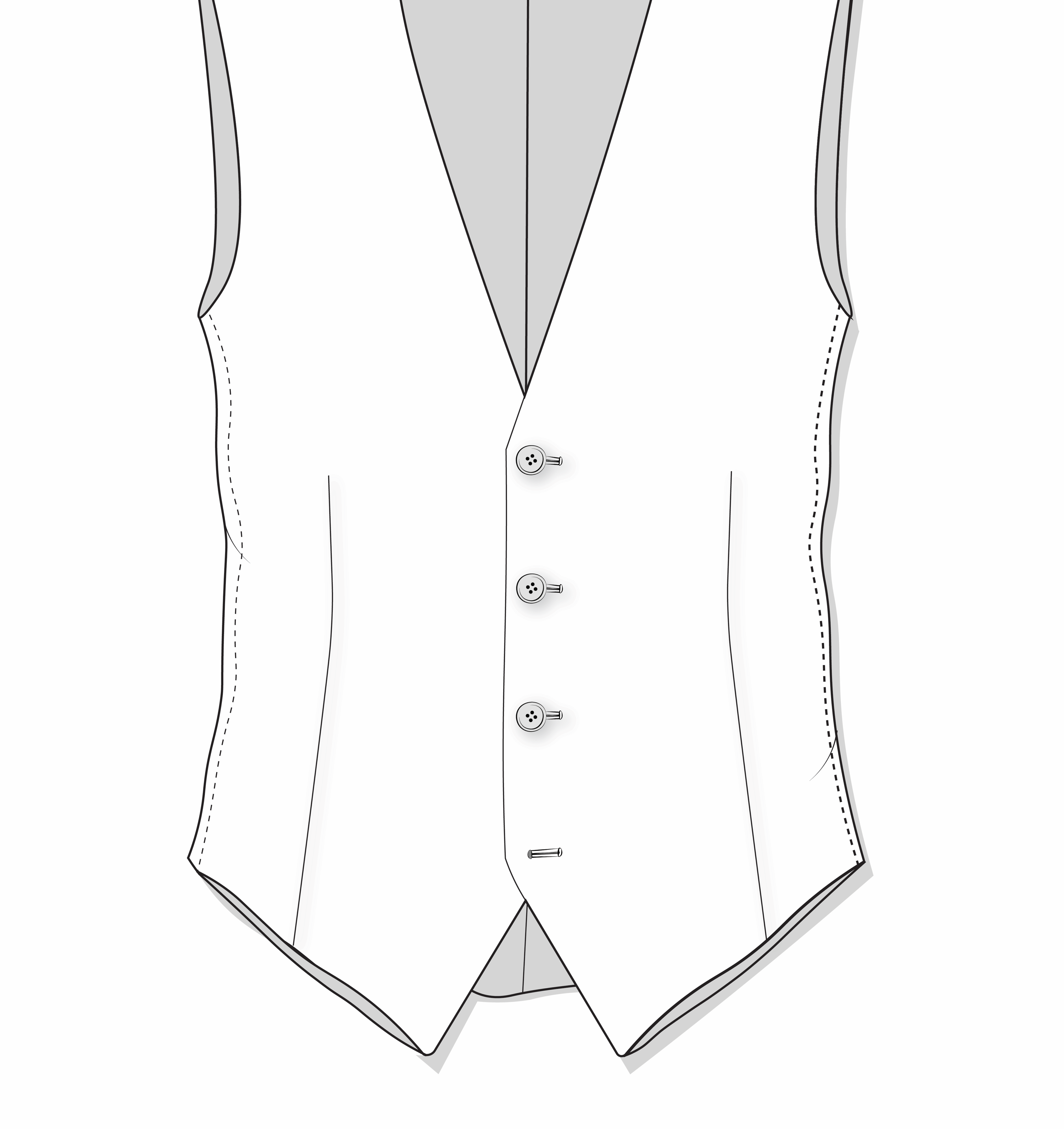 Single Breasted 4 buttons