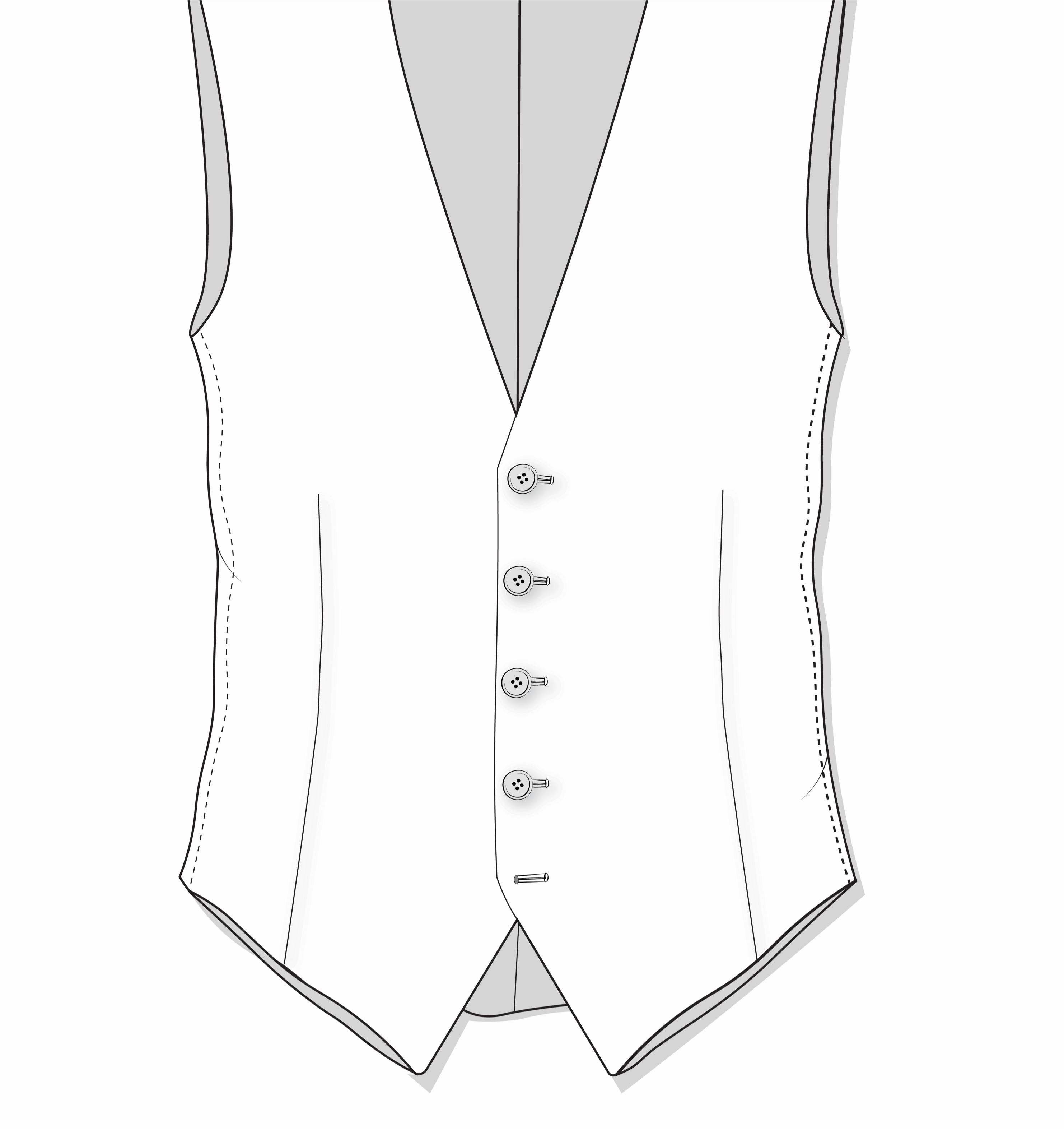 Single Breasted 5 buttons