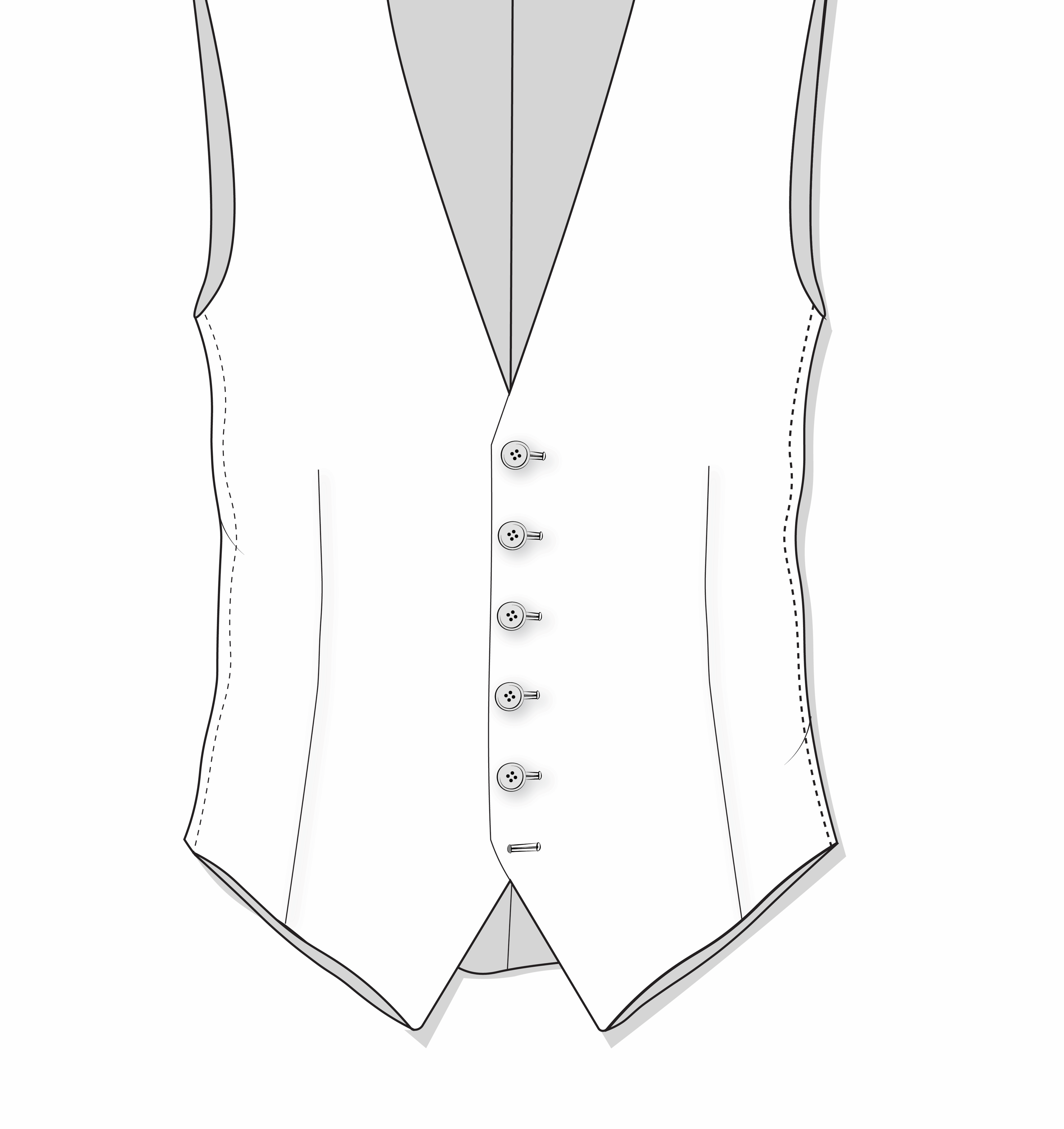 Single Breasted 6 buttons