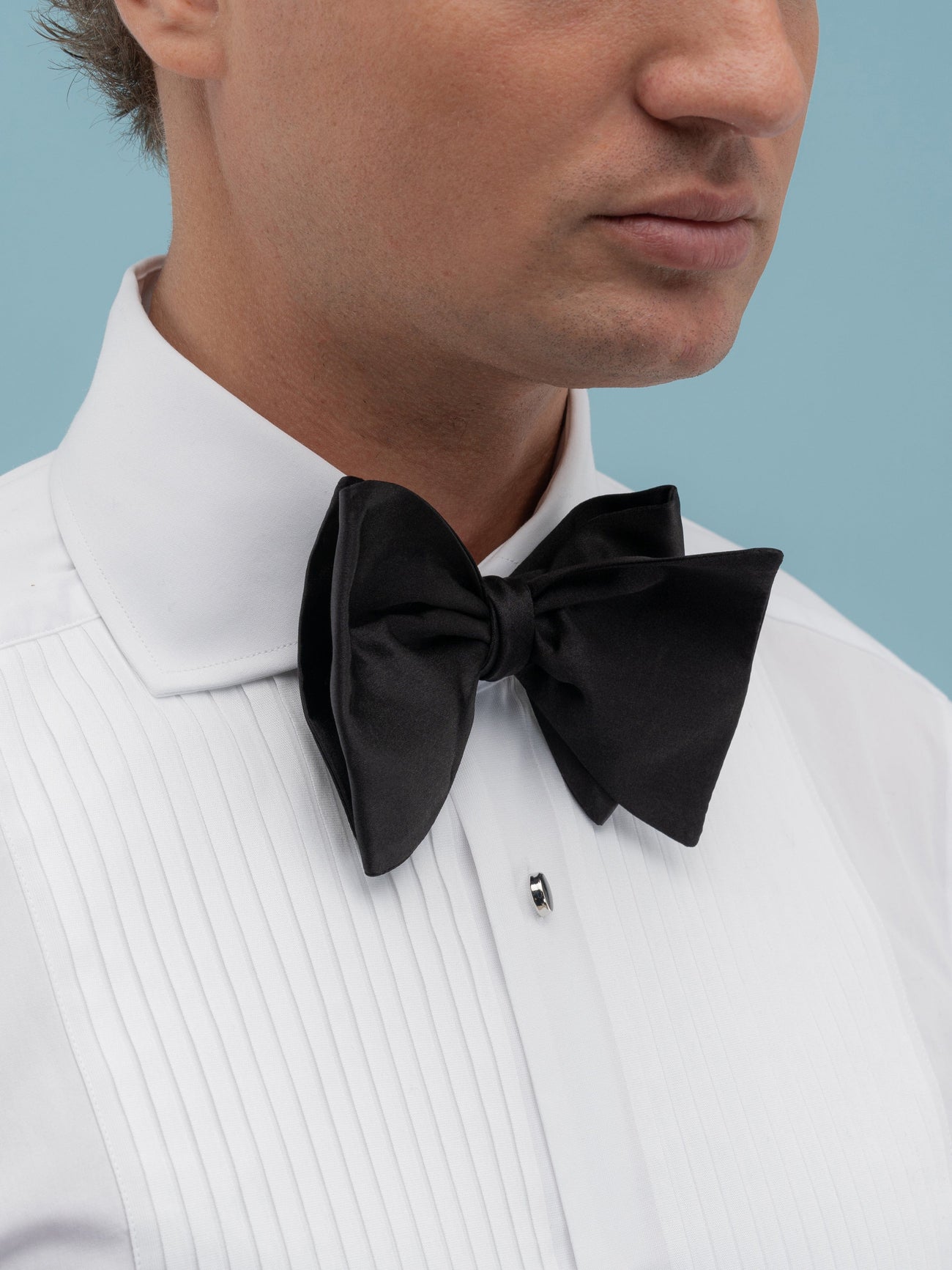 Black Silk Bow Tie - Grand Le Mar