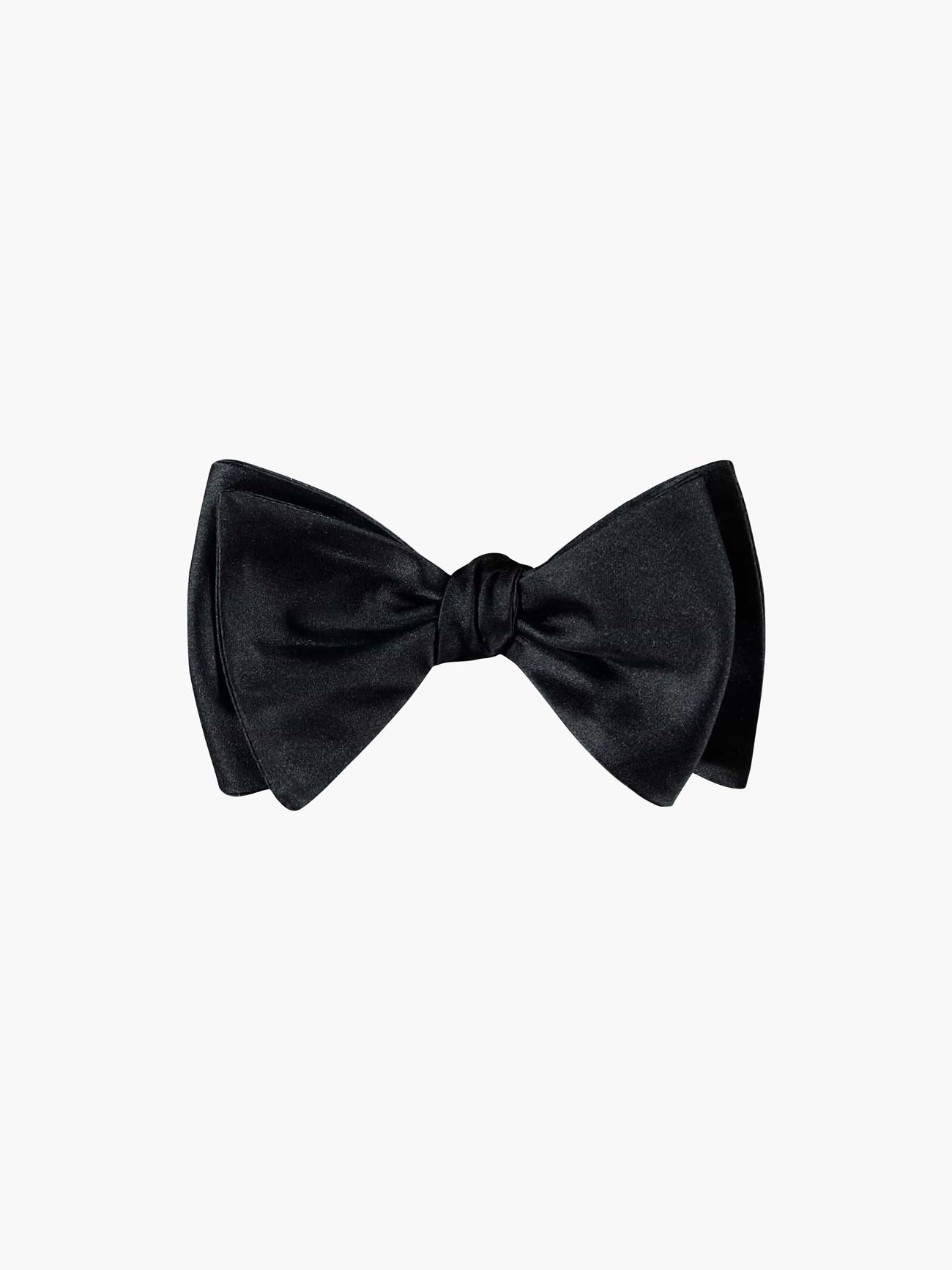 Black Silk Bow Tie - Grand Le Mar