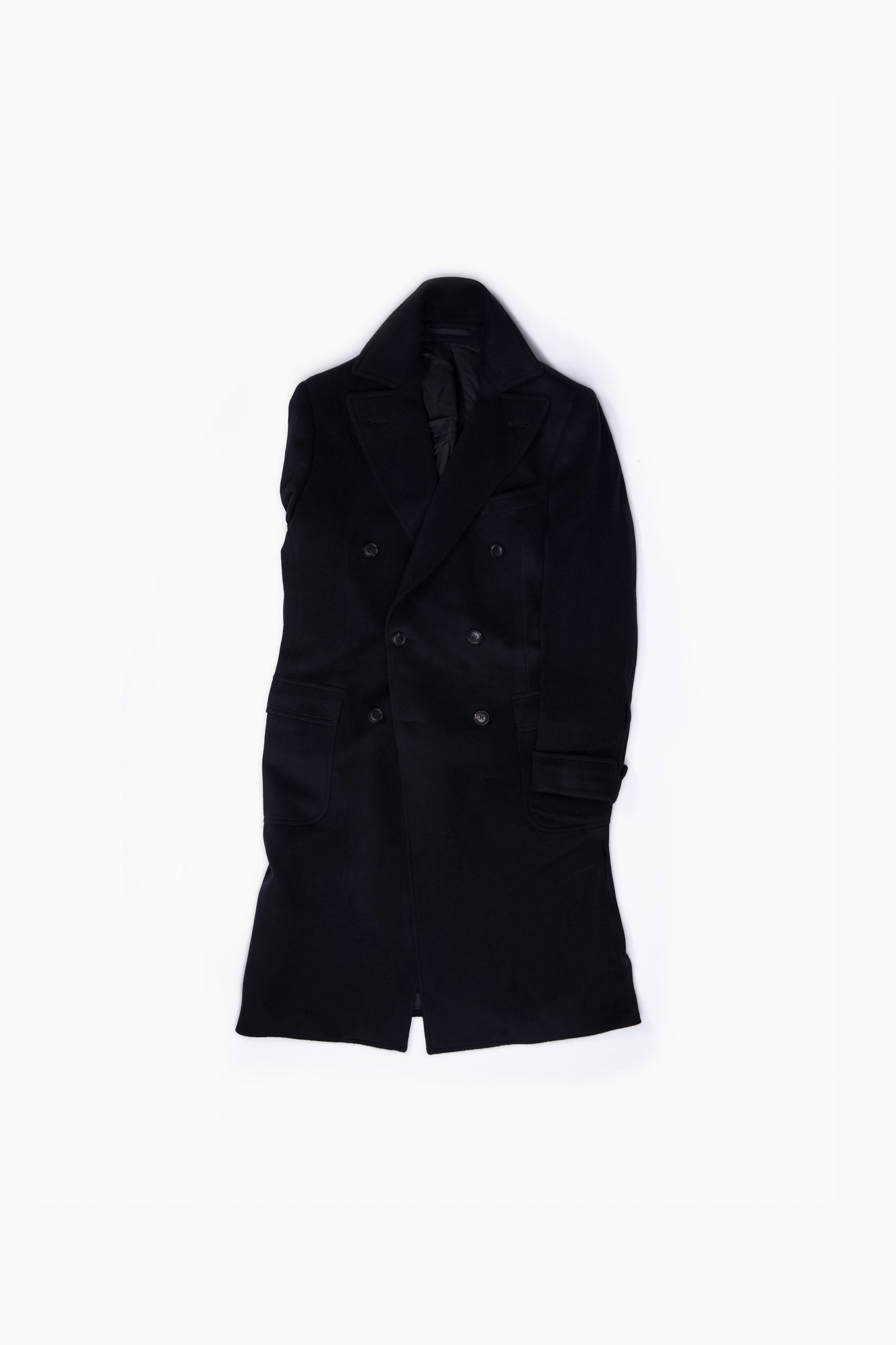 Black Cashmere Coat - Grand Le Mar