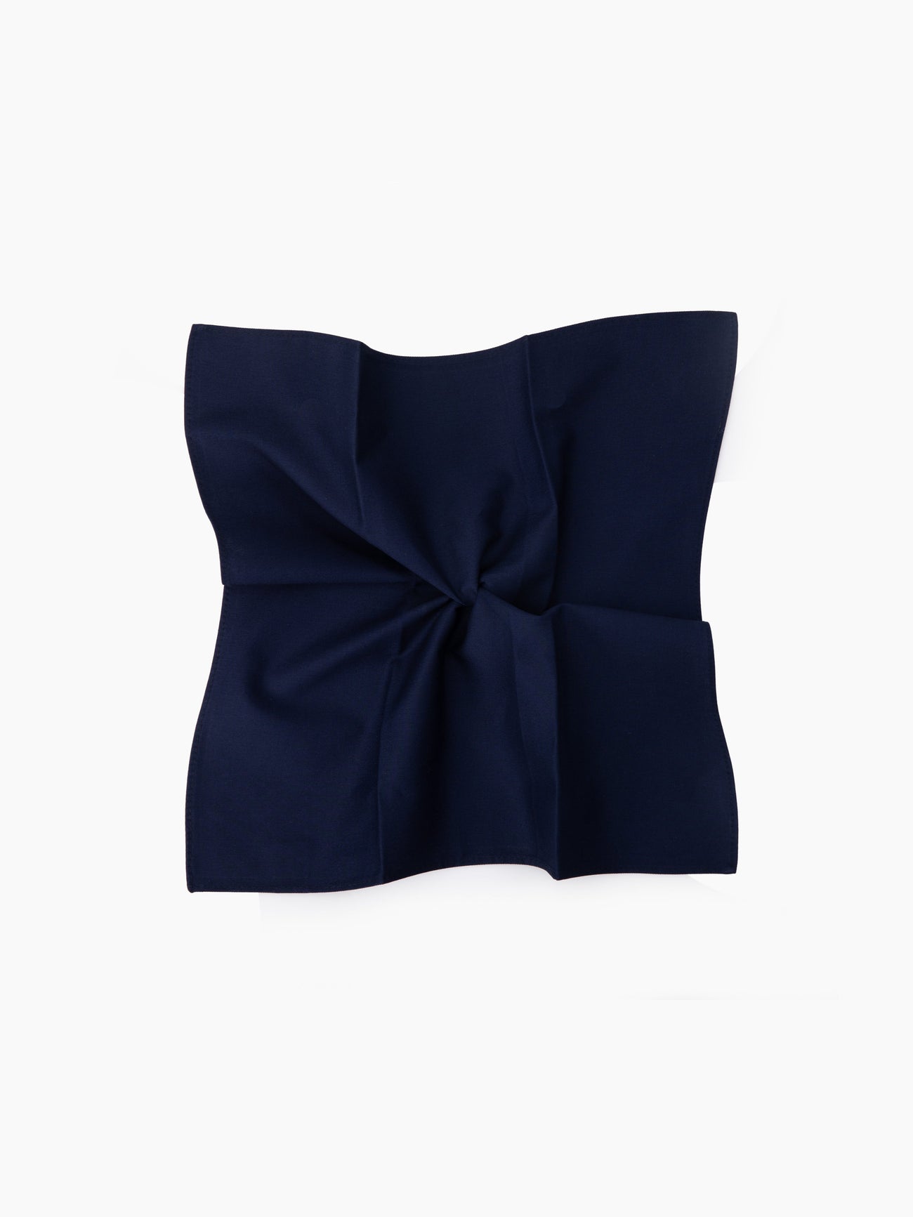 Navy Cotton Pocket Square - Grand Le Mar