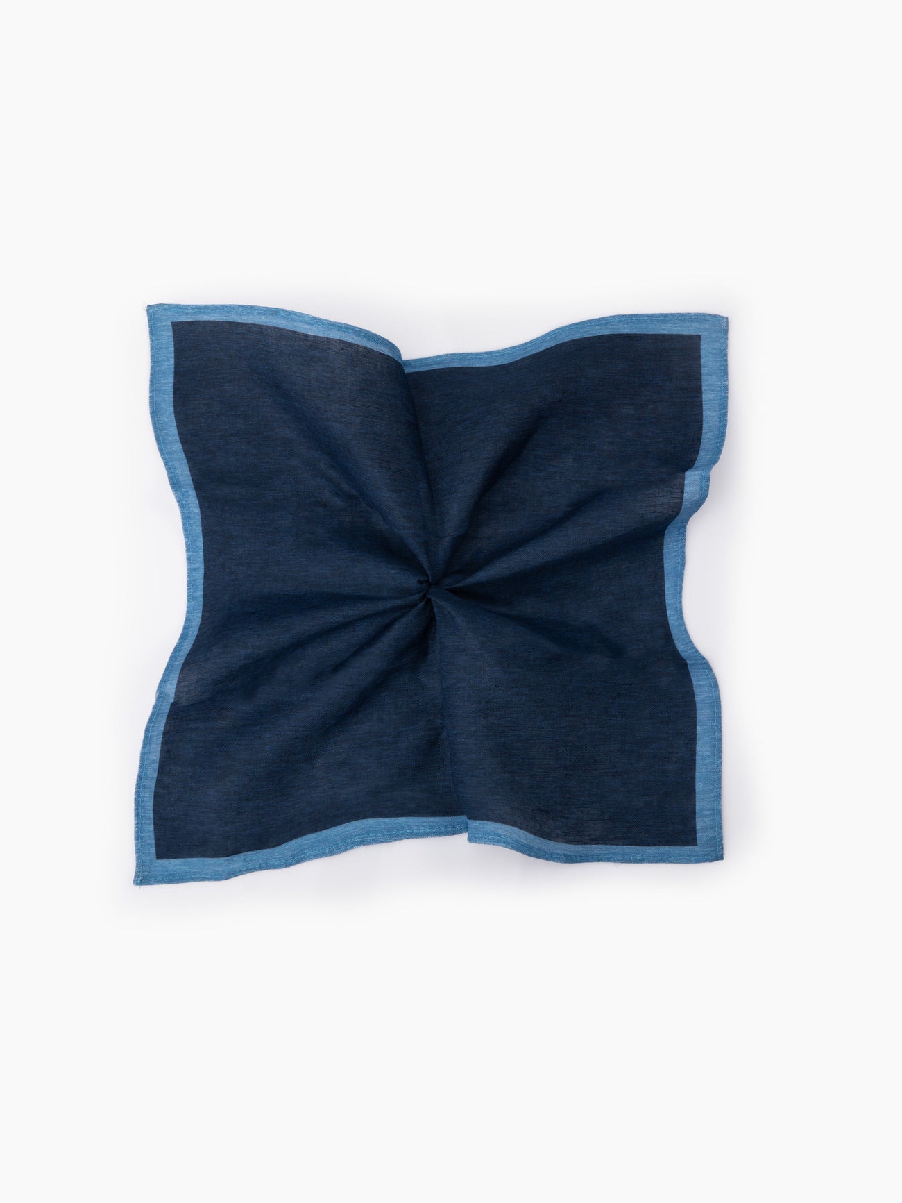 Navy Frame Pocket Square - Grand Le Mar