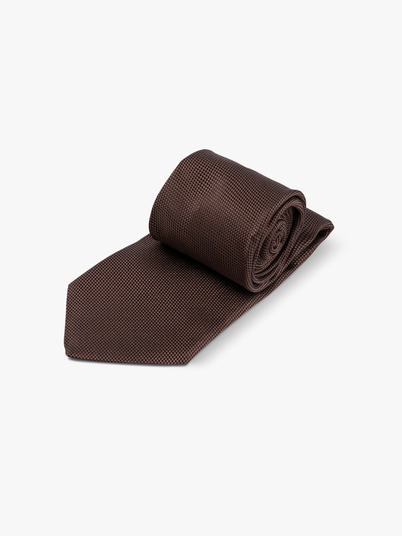 Brown Silk Tie - Grand Le Mar