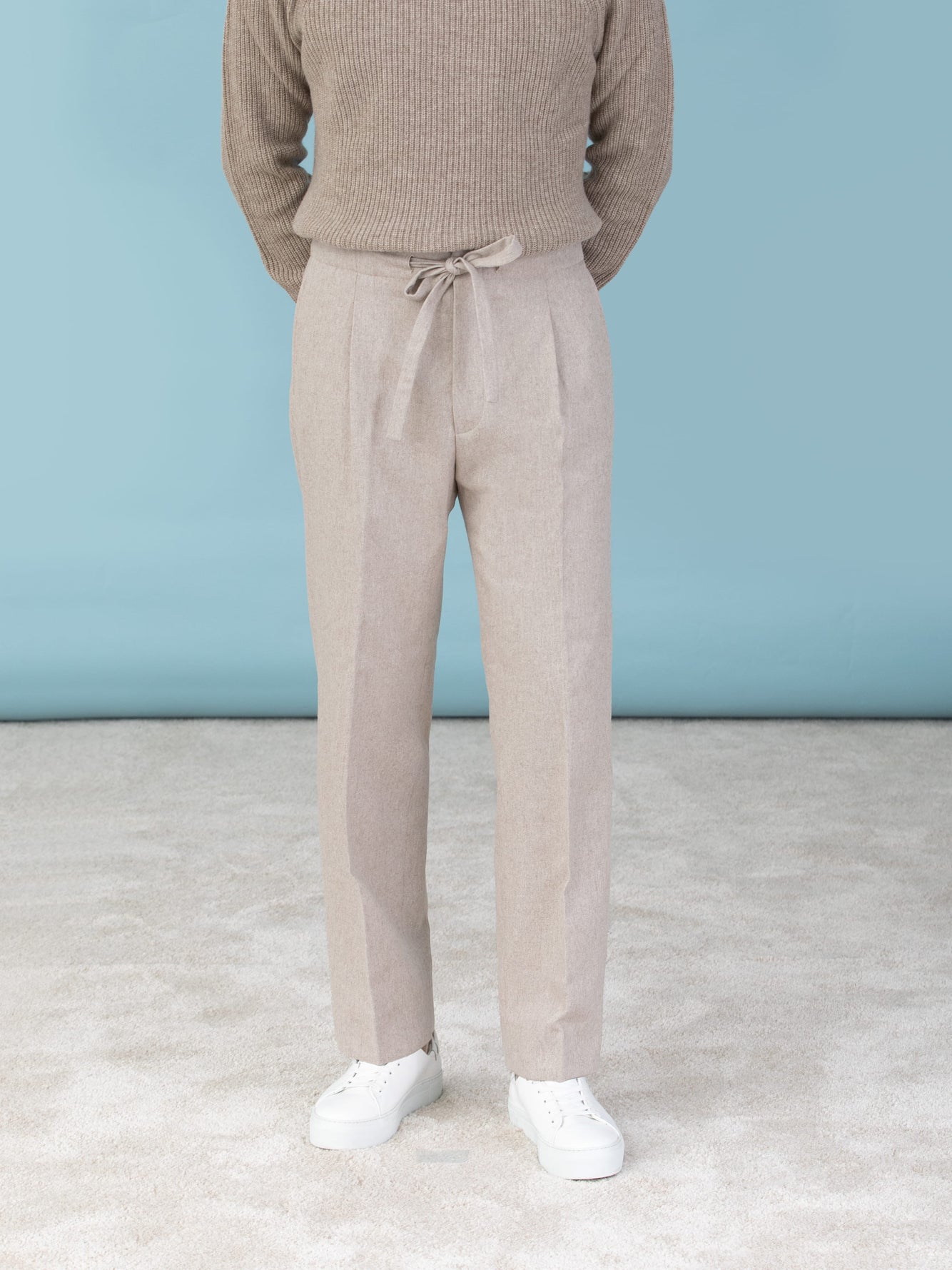 Wool Flannel Trousers - Beige - ARKET | Aesthetic clothes, Fashion outfits,  Casual outfits