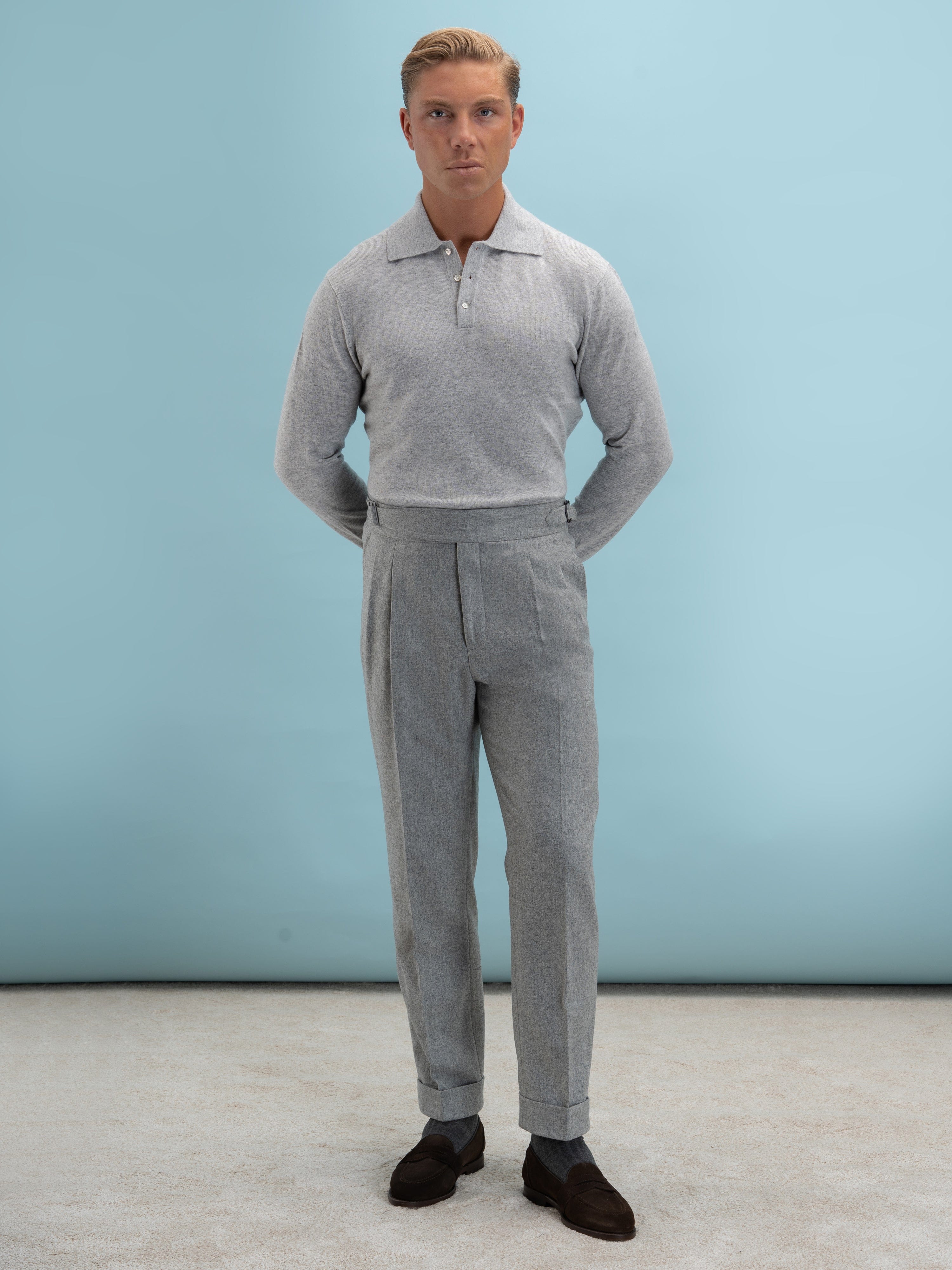 Oscar Knit Grey Cashmere - Grand Le Mar