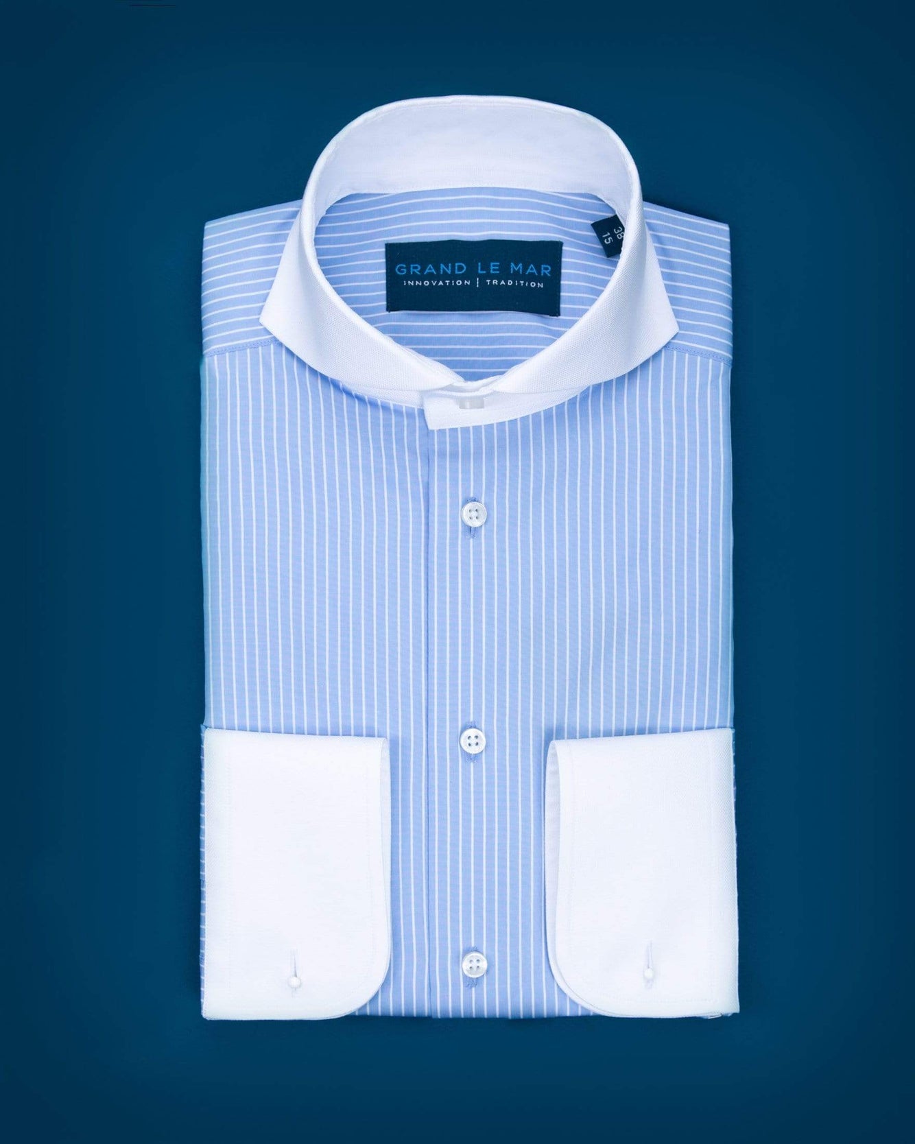 Light Blue Striped Douglas Shirt - Grand Le Mar