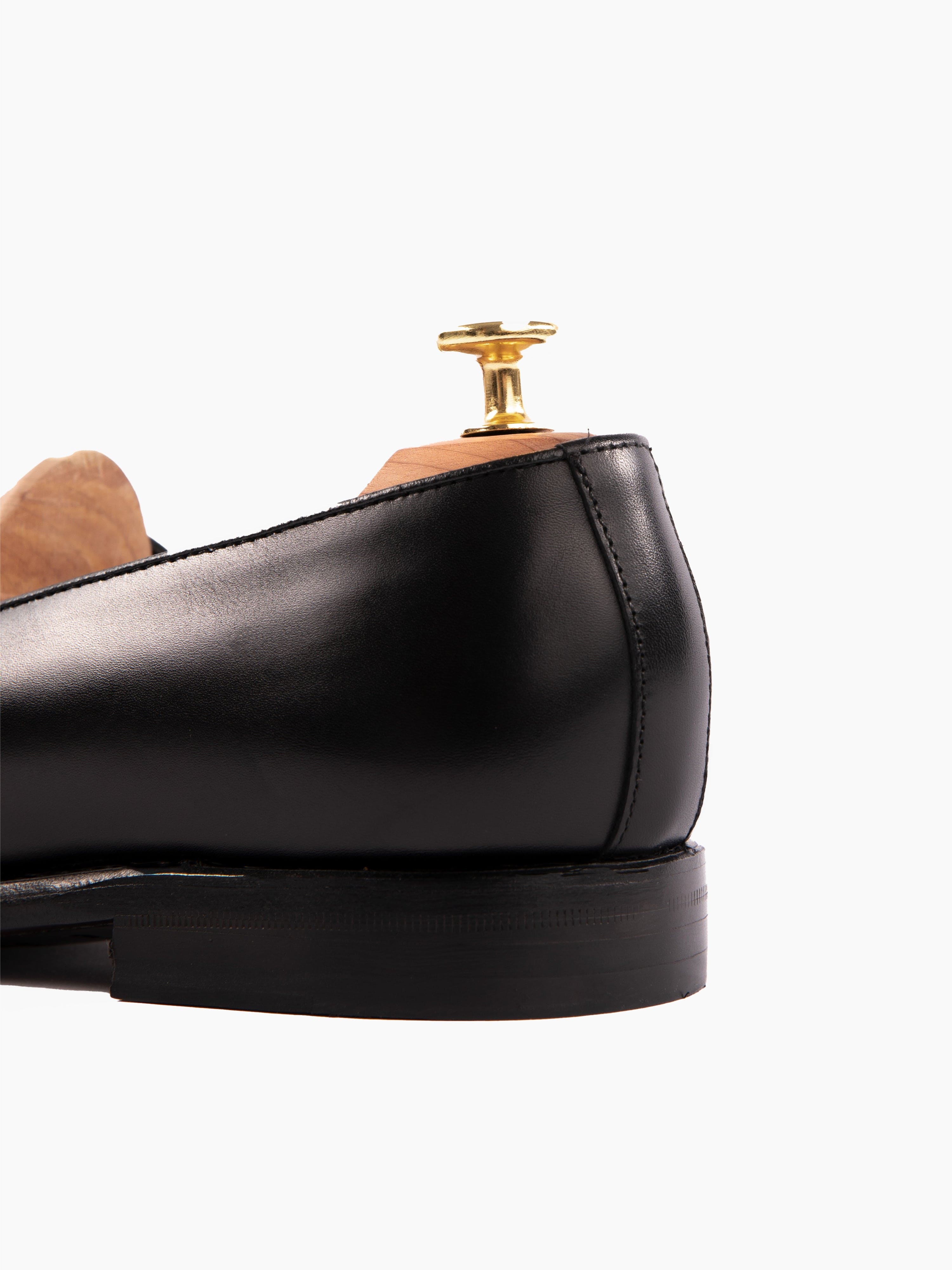 Butterfly Loafers Black Calf Leather - Grand Le Mar