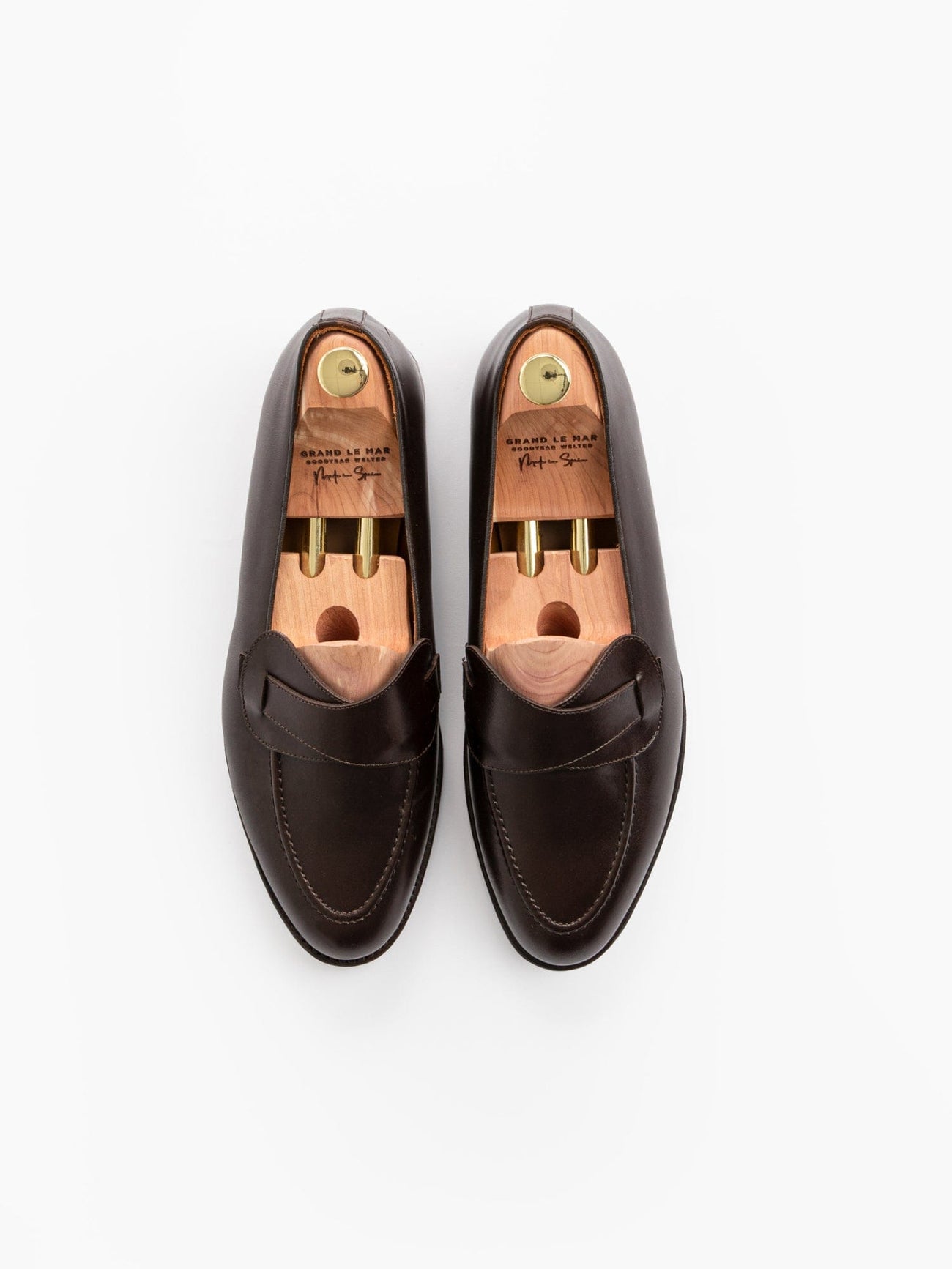 Butterfly Loafers Brown Calf Leather - Grand Le Mar