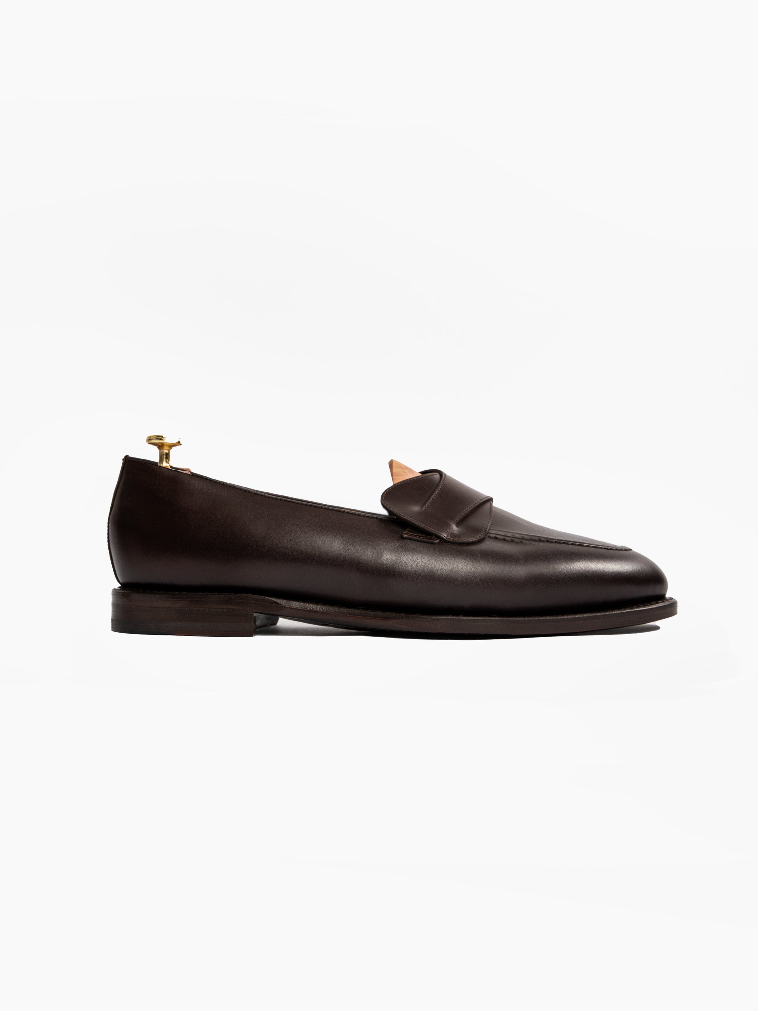 Butterfly Loafers Brown Calf Leather - Grand Le Mar