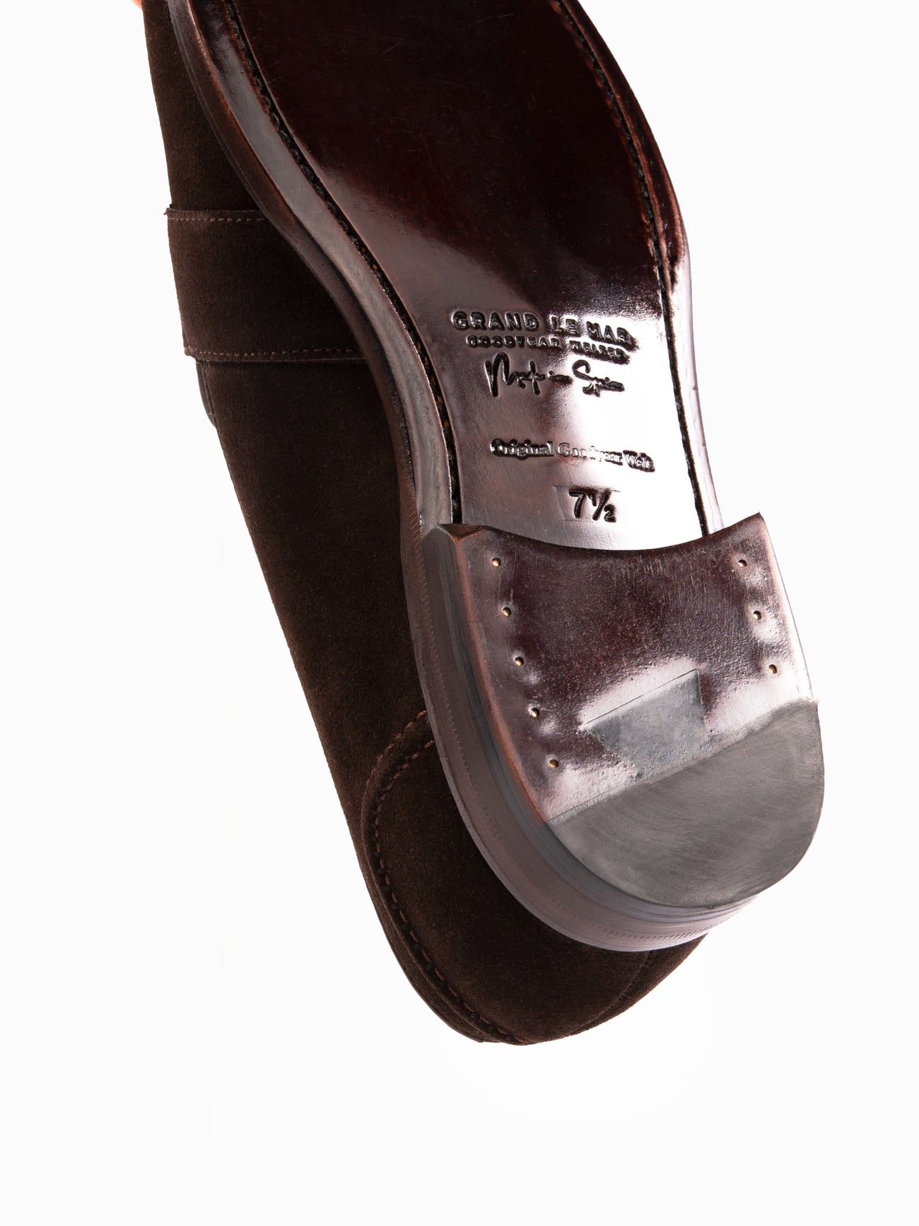 Penny Loafers Dark Brown Suede - Grand Le Mar