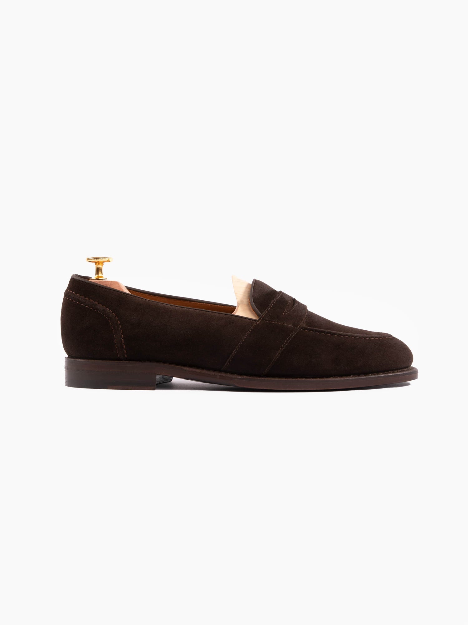 Penny Loafers Dark Brown Suede - Grand Le Mar