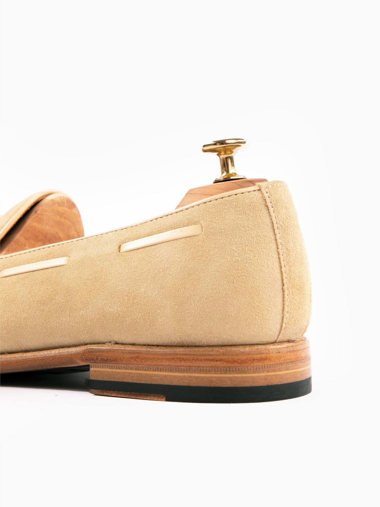 Tassel Loafers Sand Suede - Grand Le Mar