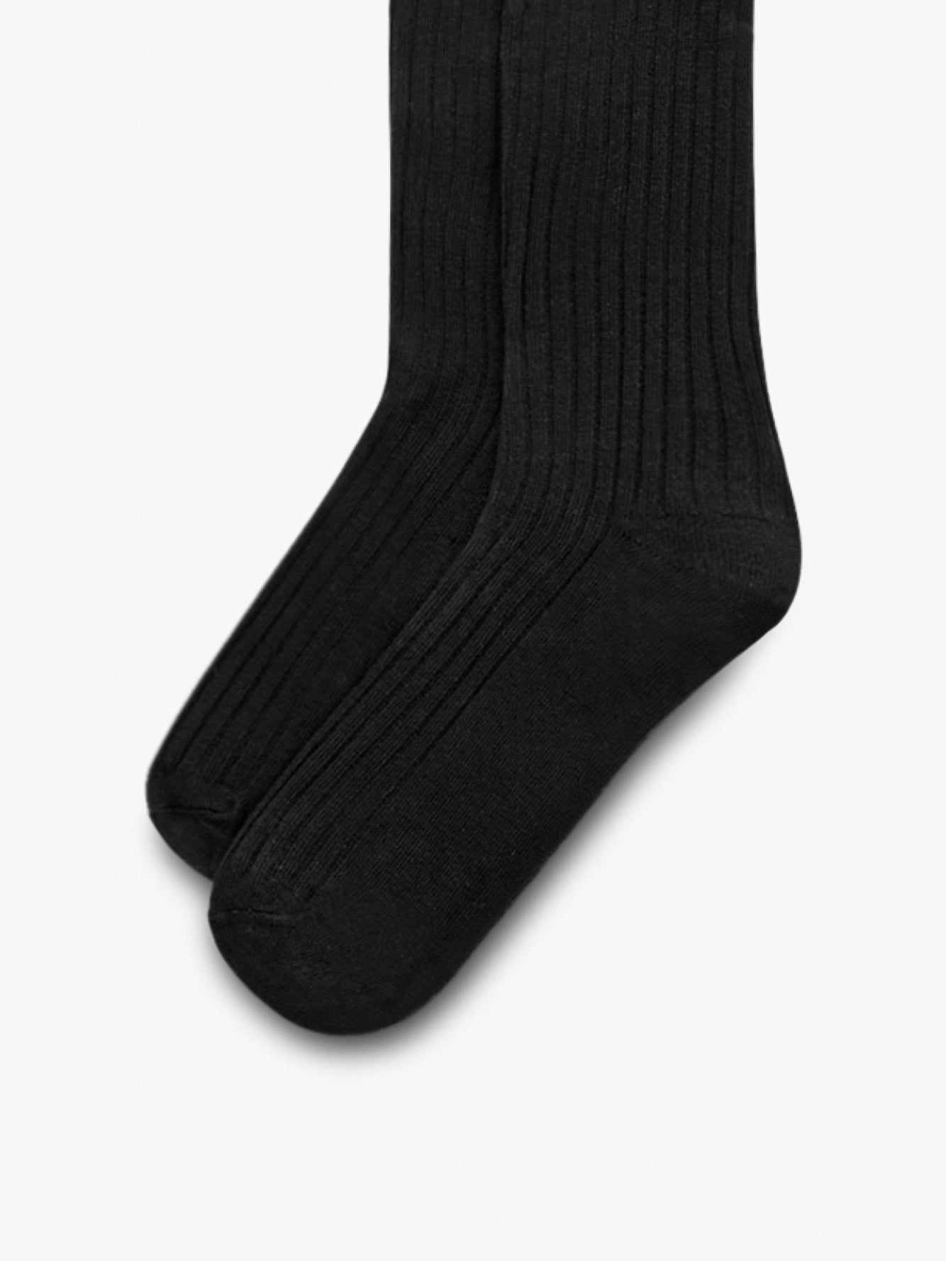 Grand Le Mar - Black Ribbed Pima Cotton Socks