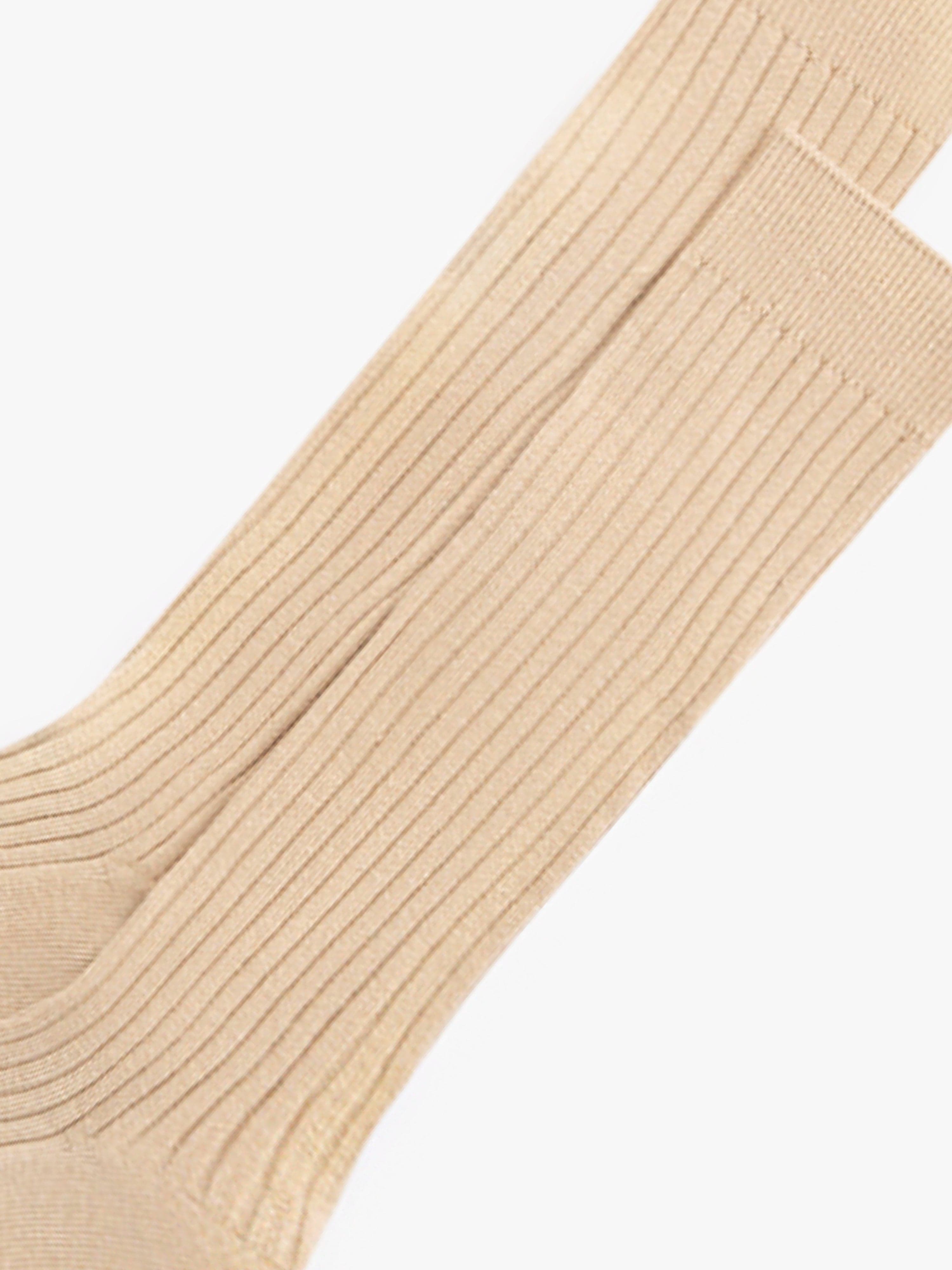 Sand Ribbed Socks (2-pack) - Grand Le Mar