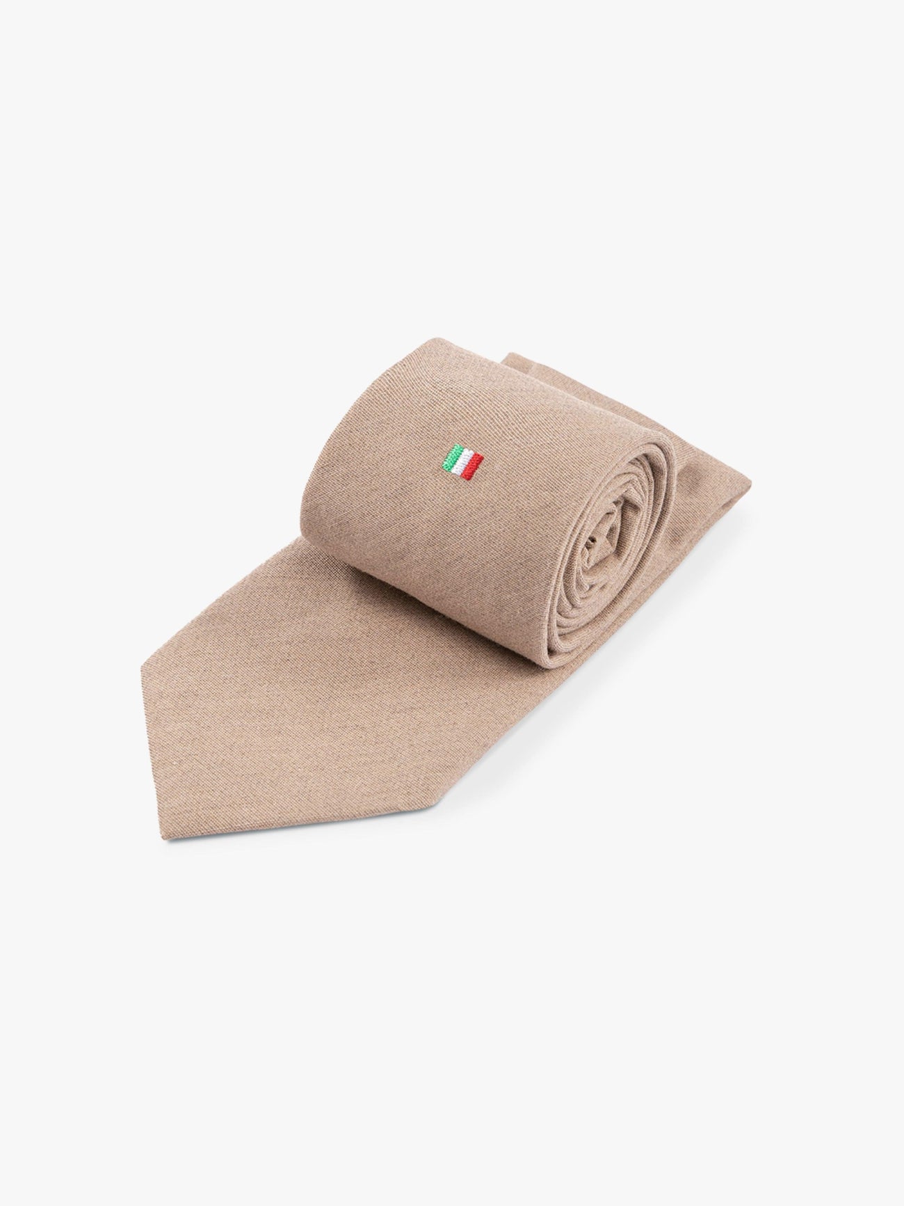 Beige Italian Flag Tie - Grand Le Mar