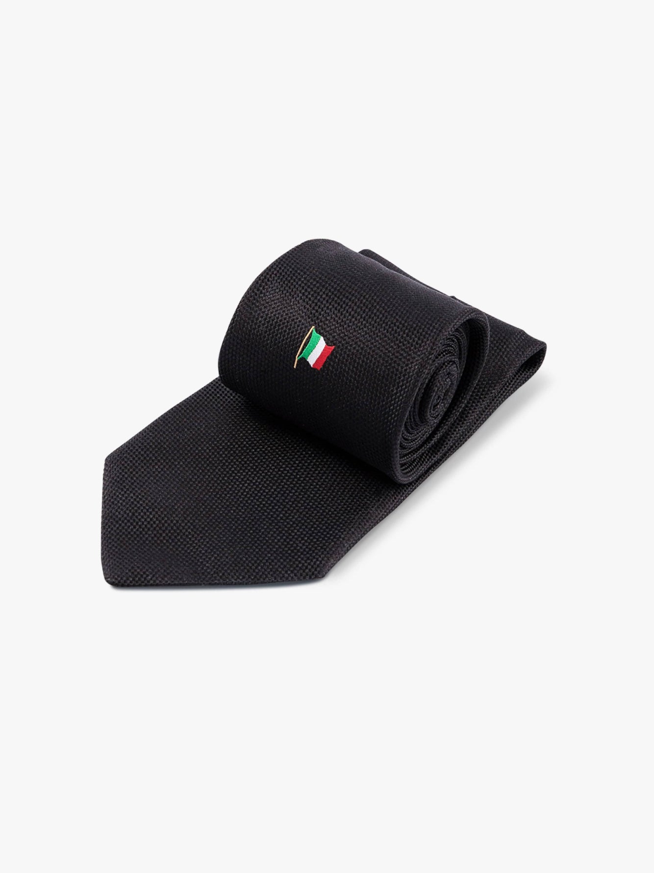 Black Italian Flag Tie - Grand Le Mar