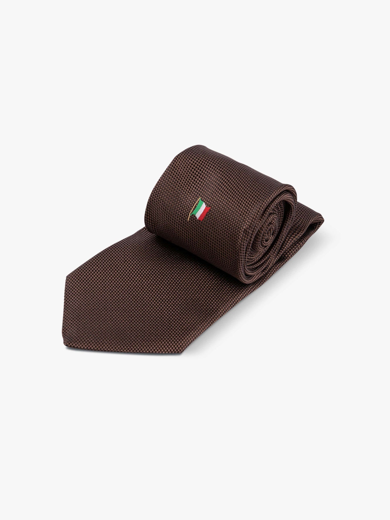 Brown Italian Flag Tie - Grand Le Mar