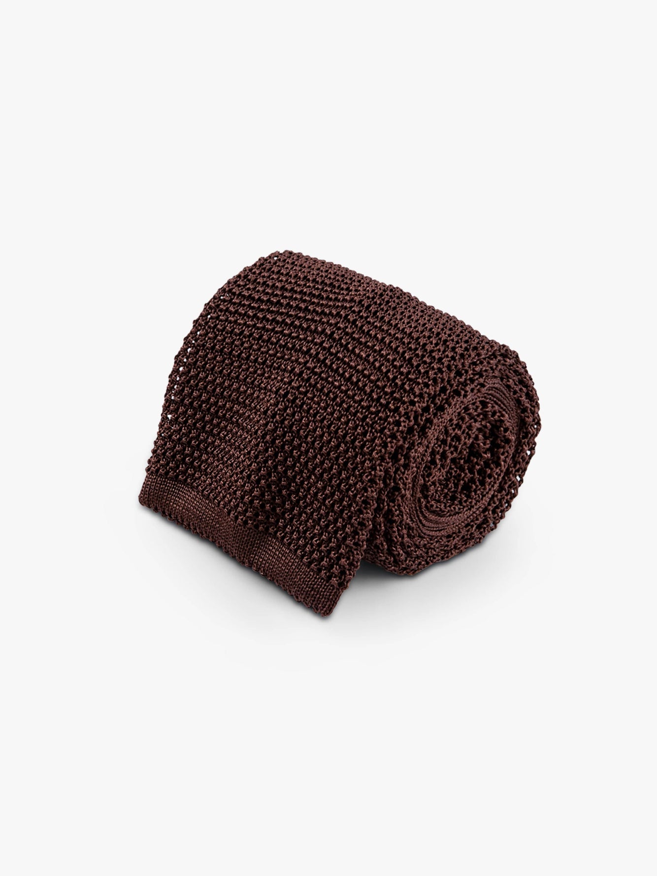 Brown Knitted Tie - Grand Le Mar