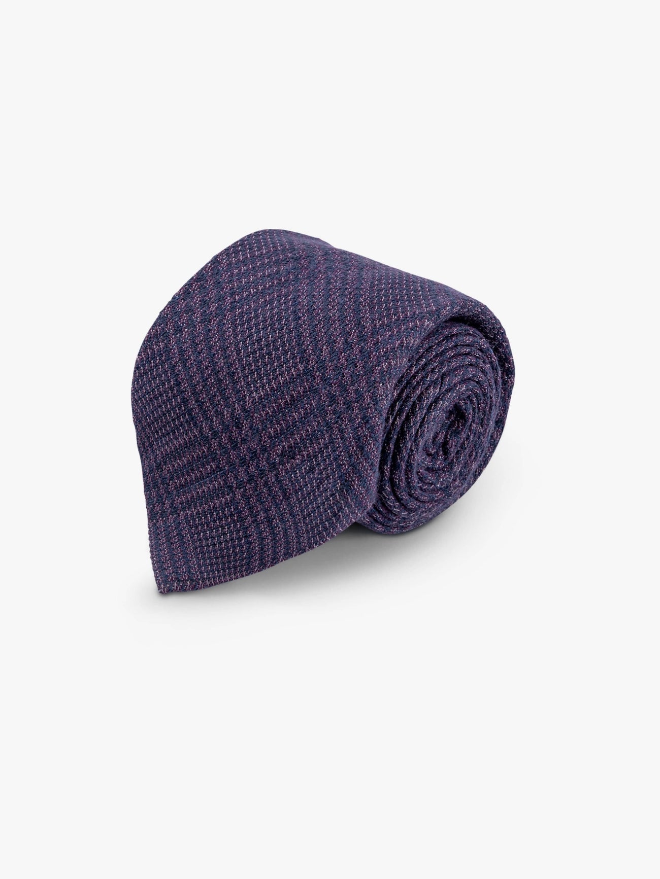 Violet Glencheck Tie - Grand Le Mar