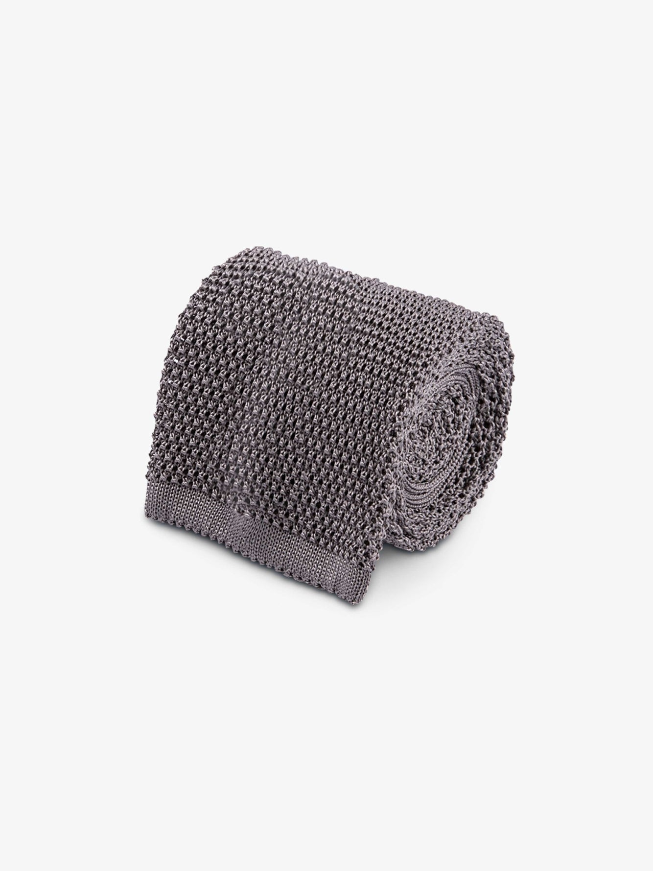 Grey Knitted Tie - Grand Le Mar