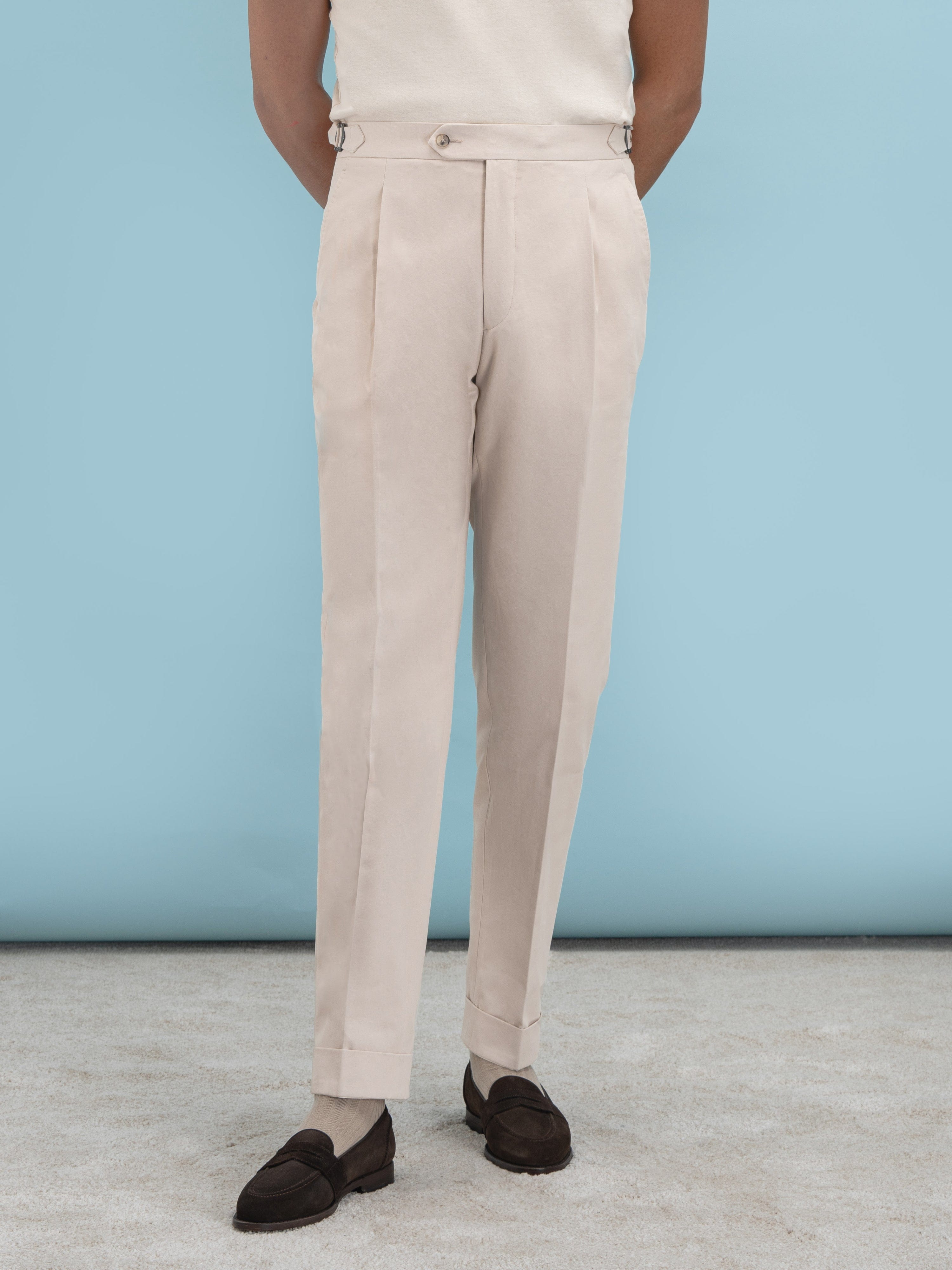 Buy Allen Solly Navy Custom Fit Trousers - Trousers for Men 1261050 | Myntra