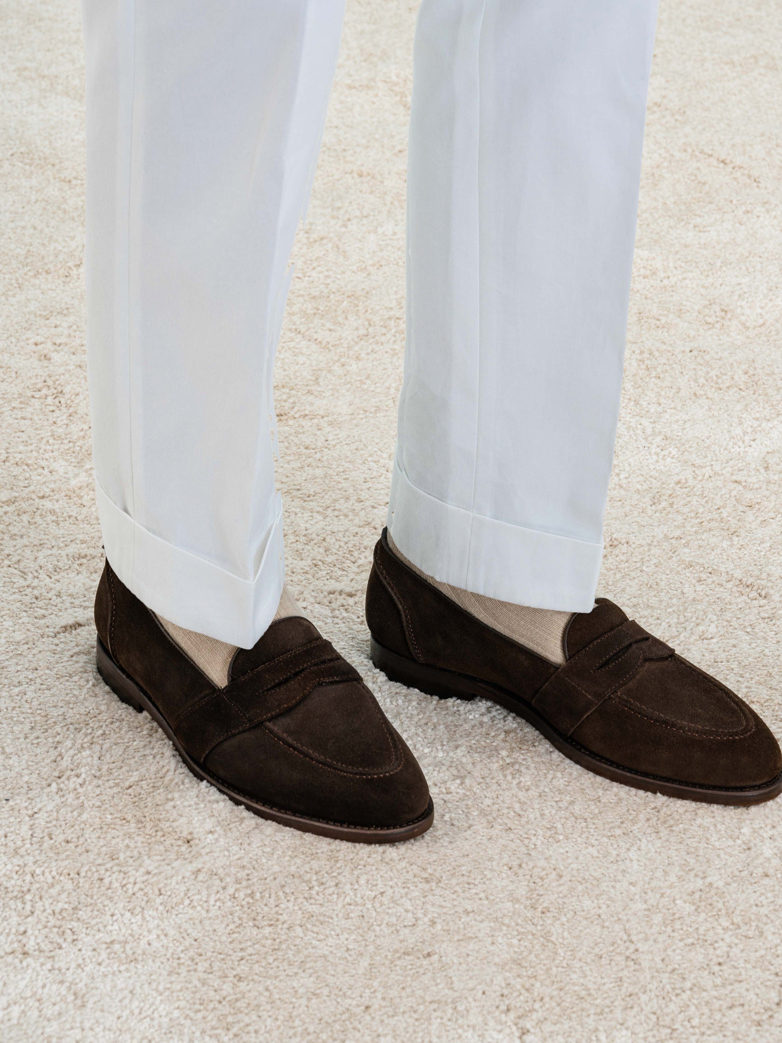 White Cotton Gurkha Trousers - Grand Le Mar