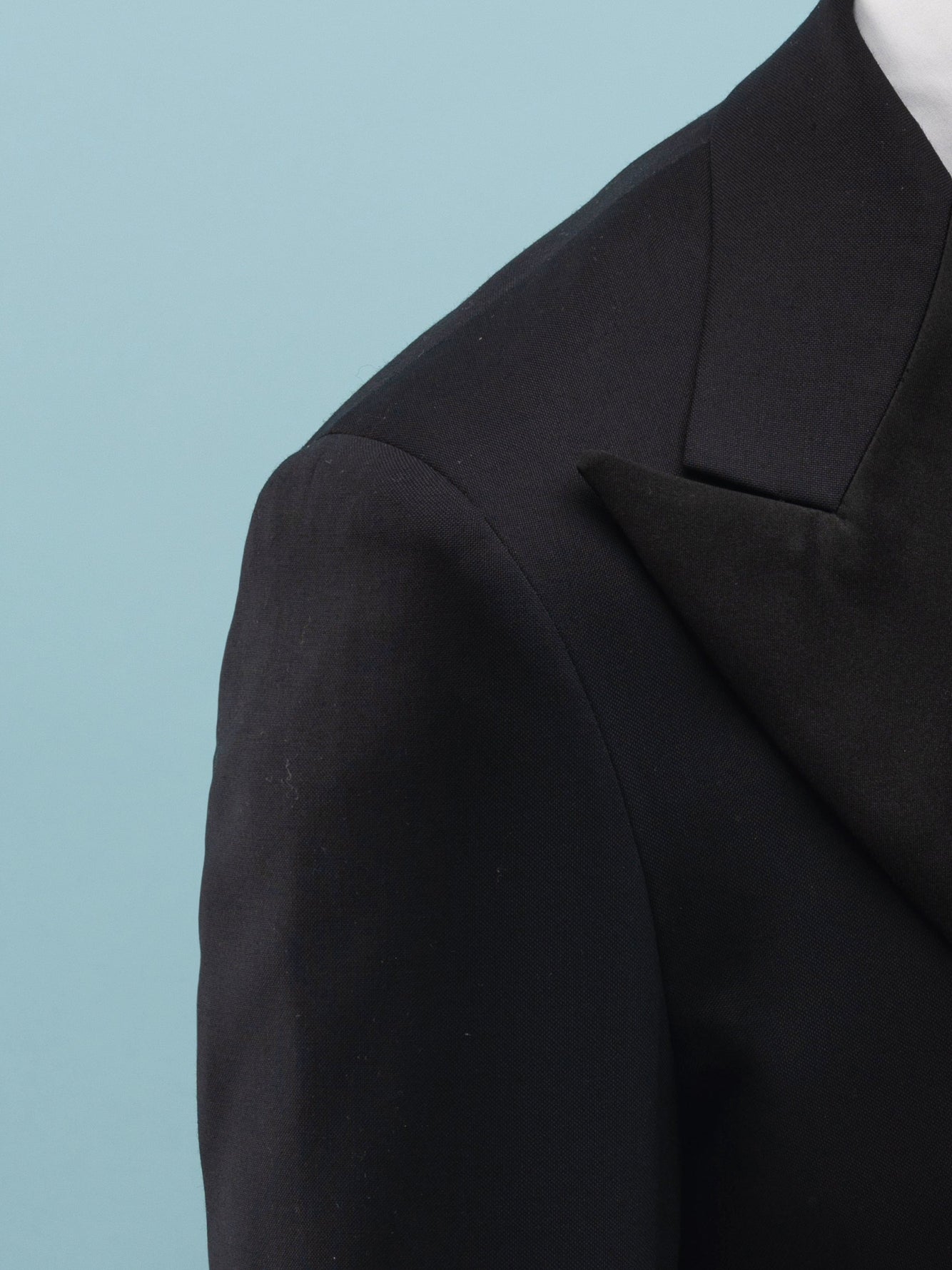 Black Wool Super 130's Tuxedo Suit - Grand Le Mar