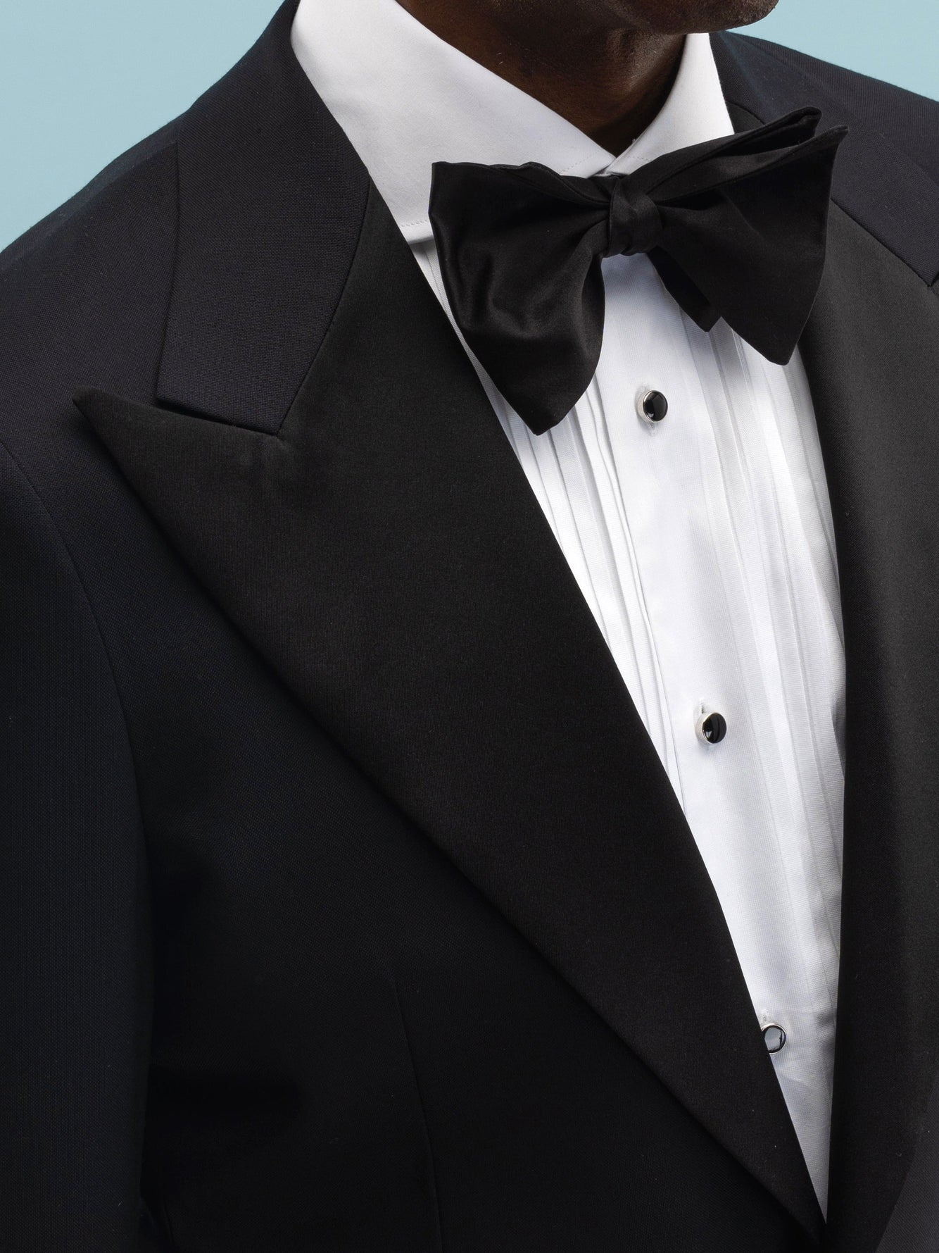 Black Wool Super 130's Tuxedo Suit - Grand Le Mar